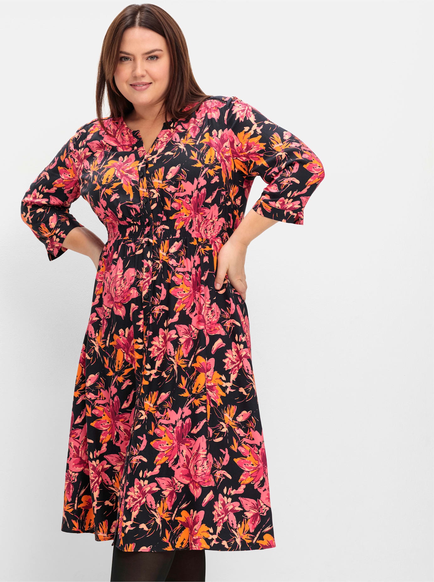 Sheego Blusenkleid "Blusenkleid" günstig online kaufen