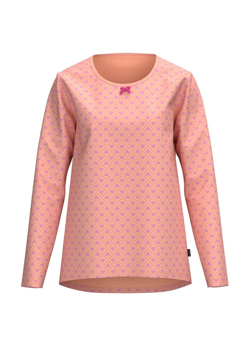 Trigema Schlafanzug »TRIGEMA Pyjama Oberteil mit feinem Herzmuster« 1