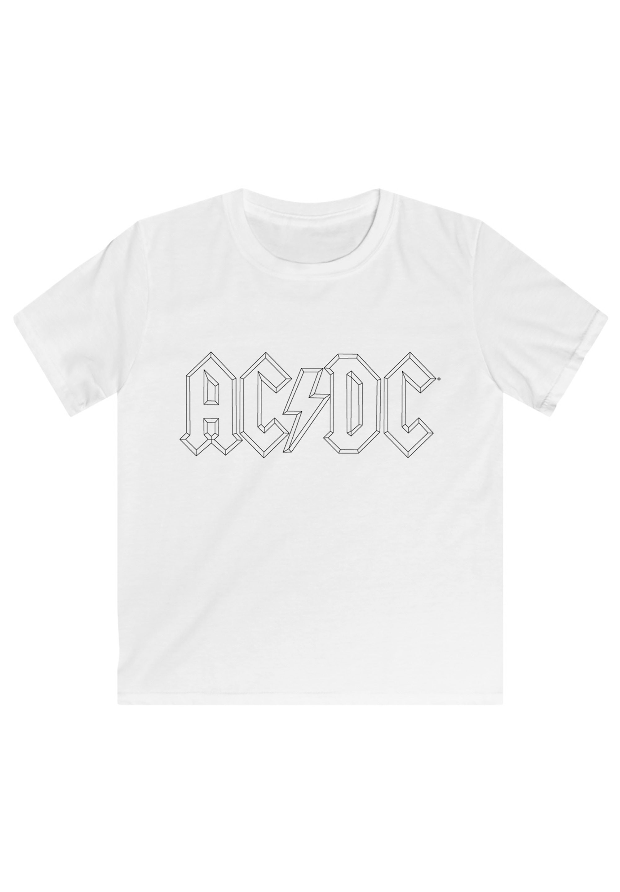 Fan Rock Merch«, Musik kaufen Merch,Jungen,Mädchen,Bandshirt F4NT4STIC Kinder,Premium | Black online Logo T-Shirt Outline Premium - »ACDC BAUR Metal Unisex