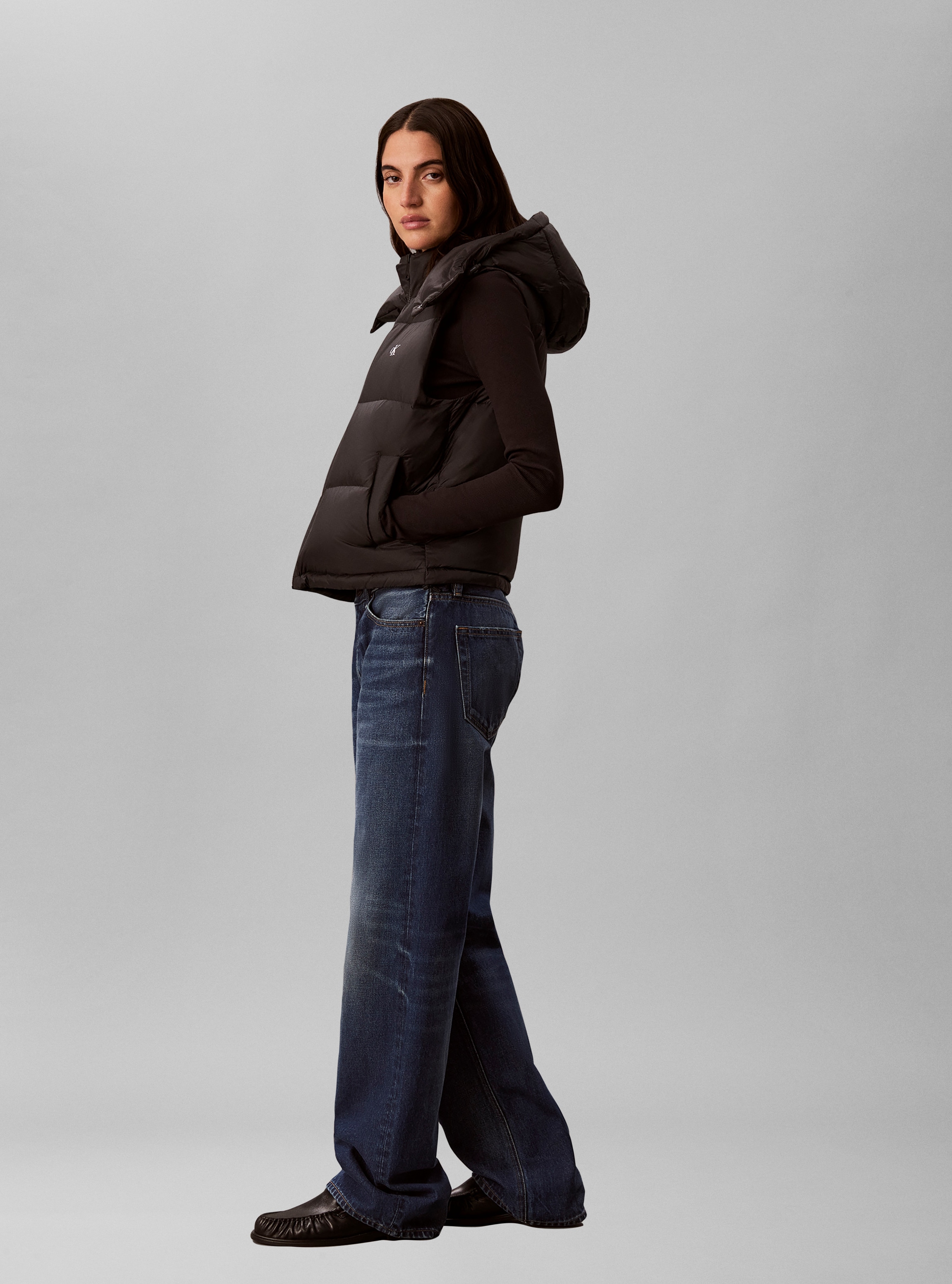 Calvin Klein Jeans Steppjacke »ESSENTIAL SHORT DOWN PUFFER« mit Kapuze Regular fit mit Stehkragen