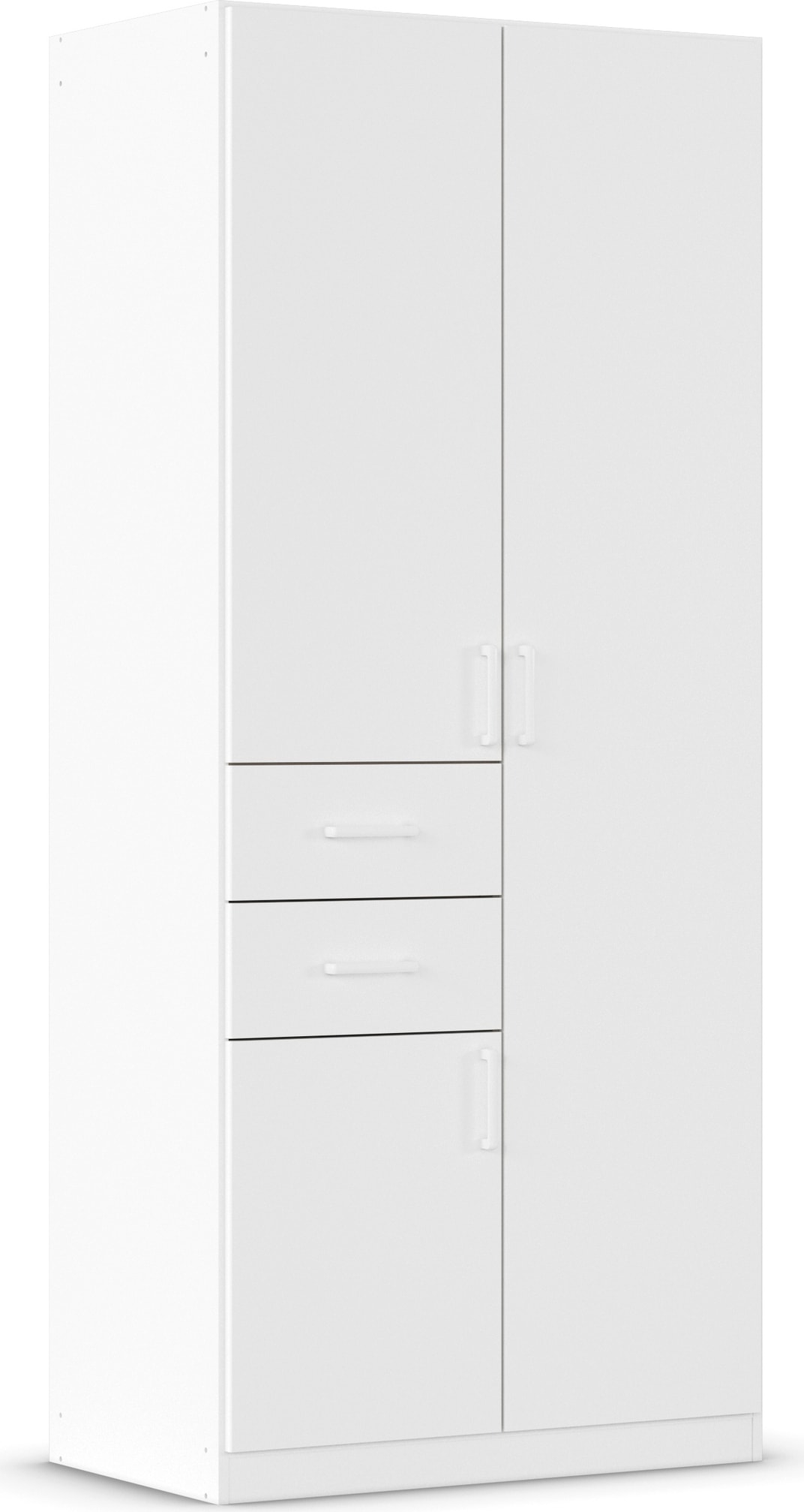 rauch "Kleiderschrank Schrank Garderobe MAIKA mit Dekor-Front" 2 Schubladen, in verschiedenen Breiten, Höhen, Farben, MADE IN GERMANY
