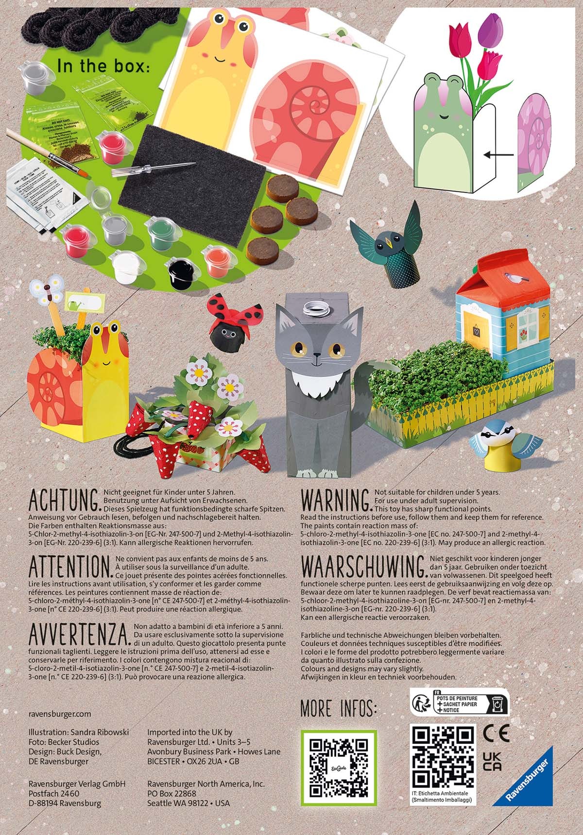 Ravensburger Kreativset »Eco Create, Midi Little Garden«, Made in Europe