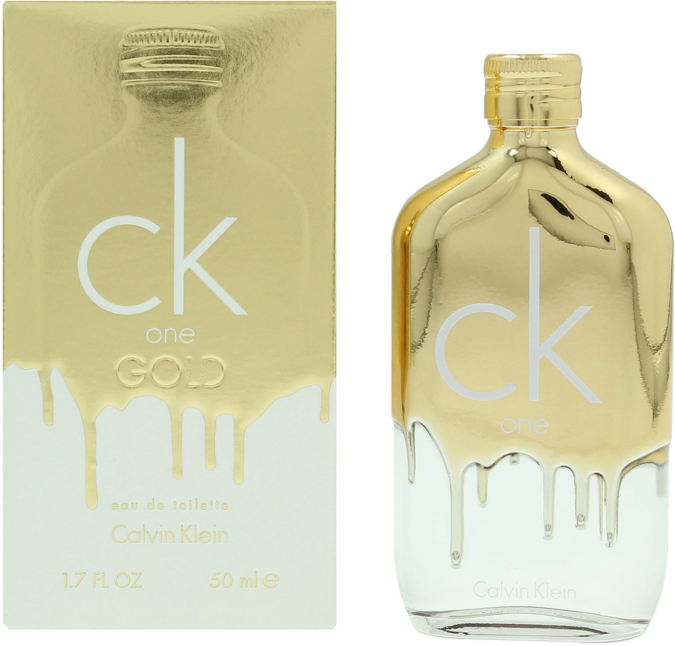 Calvin Klein Eau de Toilette »CK One Gold«, Holziger Unisex-Duft mit Feige, Jasmin, Veilchen und Vetiver.