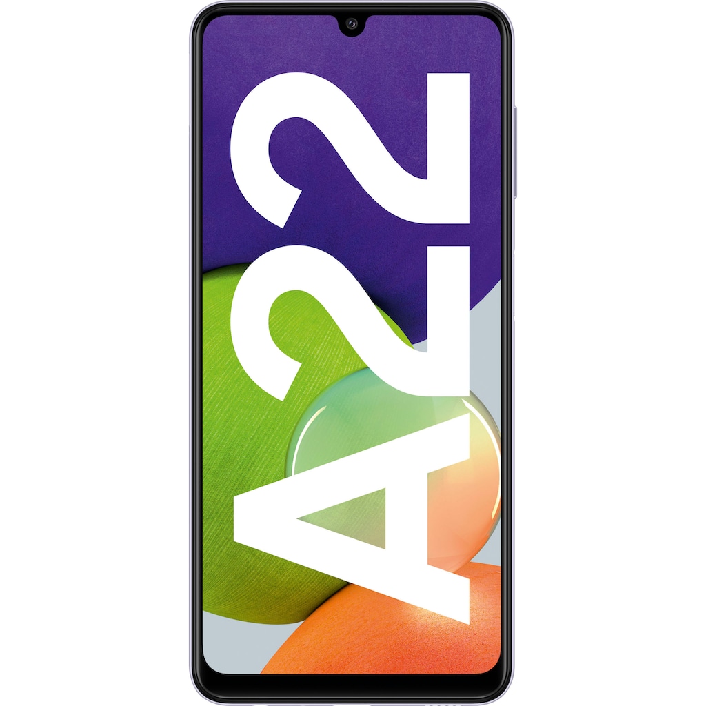 Samsung Smartphone »Galaxy A22 5G«, Violet, 16,72 cm/6,6 Zoll, 128 GB Speicherplatz, 48 MP Kamera