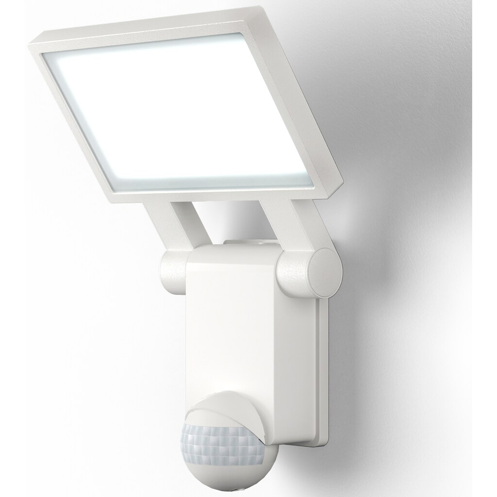 B.K.Licht LED Außen-Wandleuchte mit Bewegungssensor, inkl. LED-Platine, 20 Watt, 2.000lm, 4.000K, Sensor-Reichweite ca. 6-8 Meter, schwenkbar