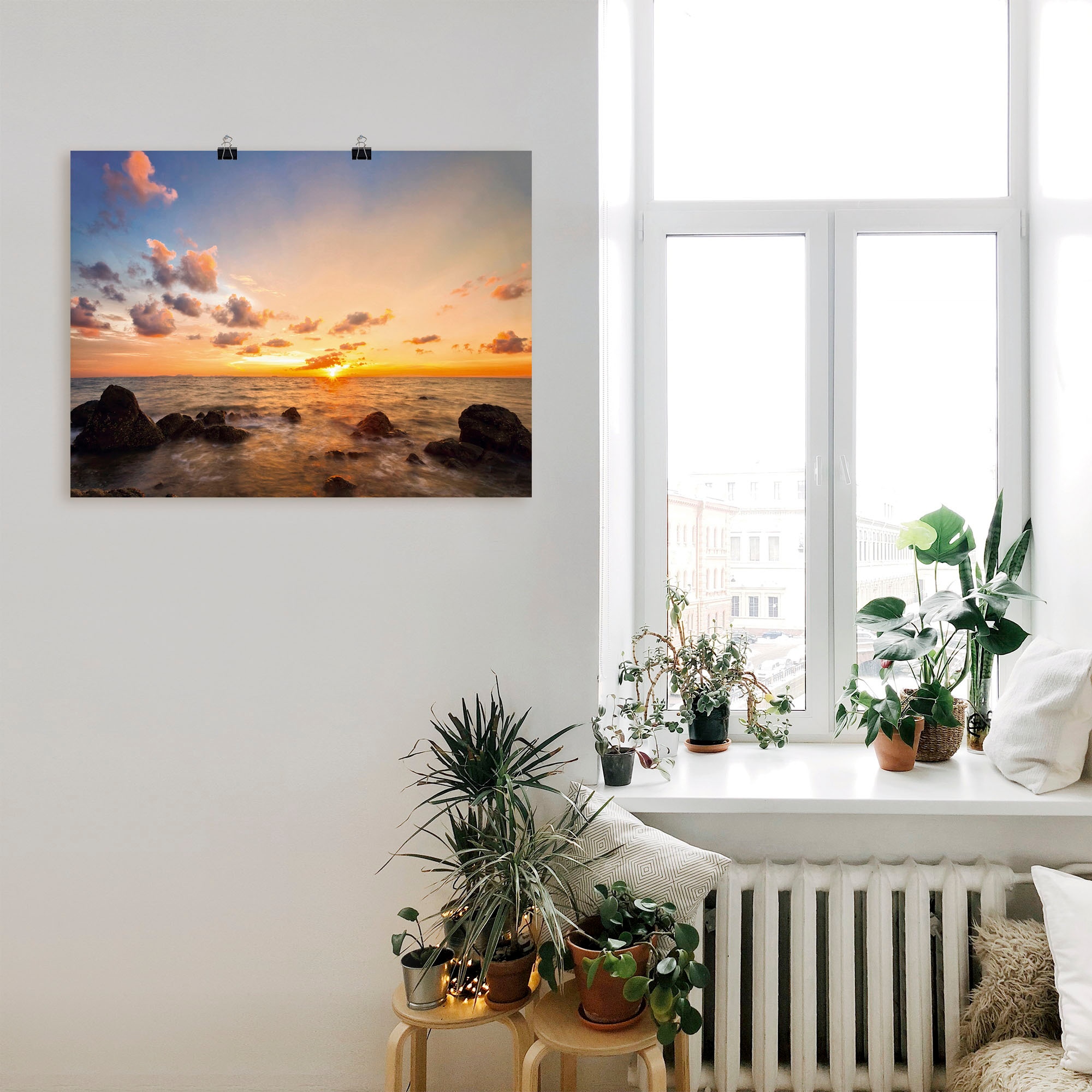 Artland Wandbild »Sonnenuntergang«, Sonnenaufgang & -untergang, (1 St.), als Alubild, Outdoorbild, Leinwandbild, Poster in verschied. Größen