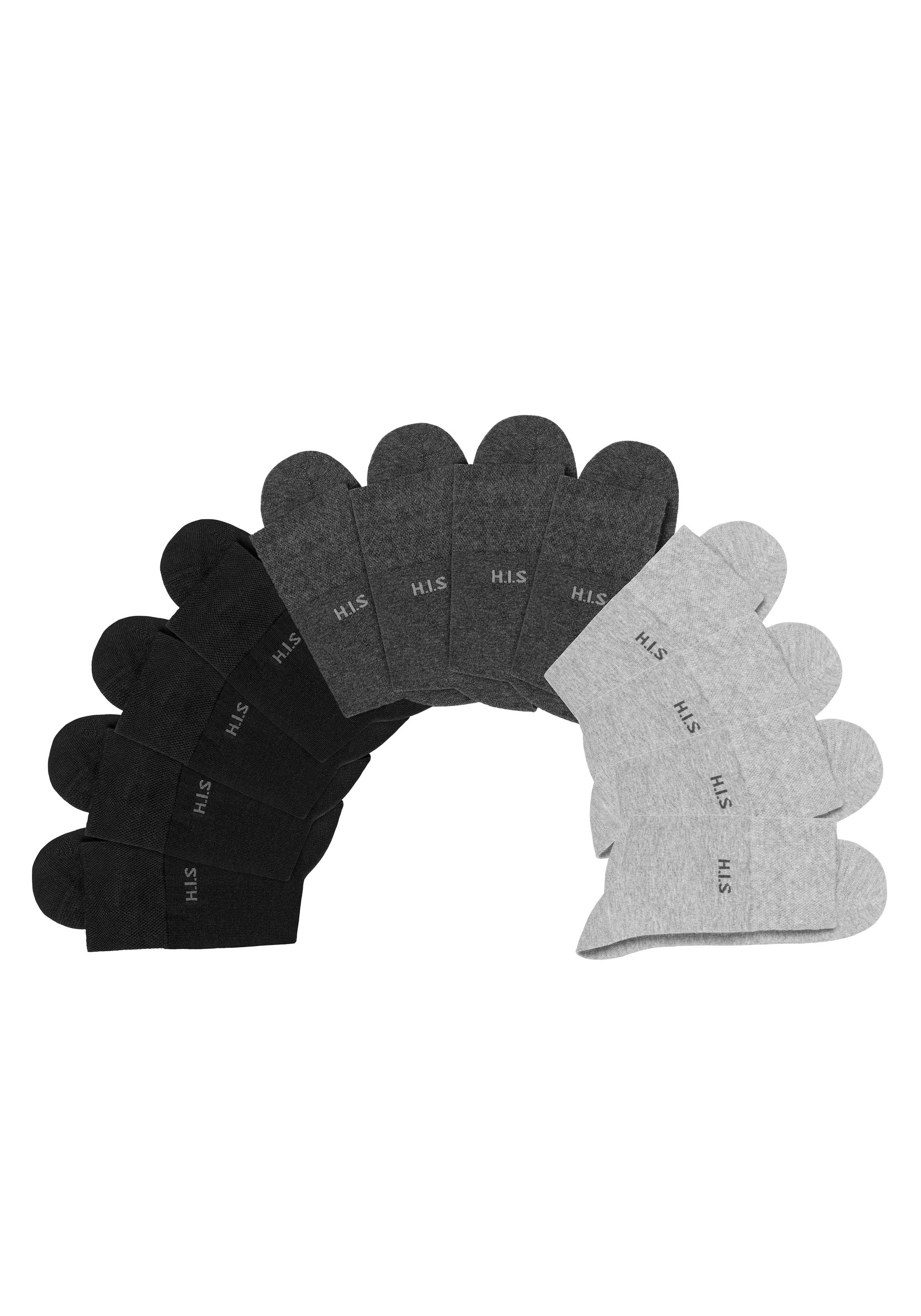 H.I.S Socken, (Packung, 12 Paar), ohne einschneidendes Gummi günstig online kaufen