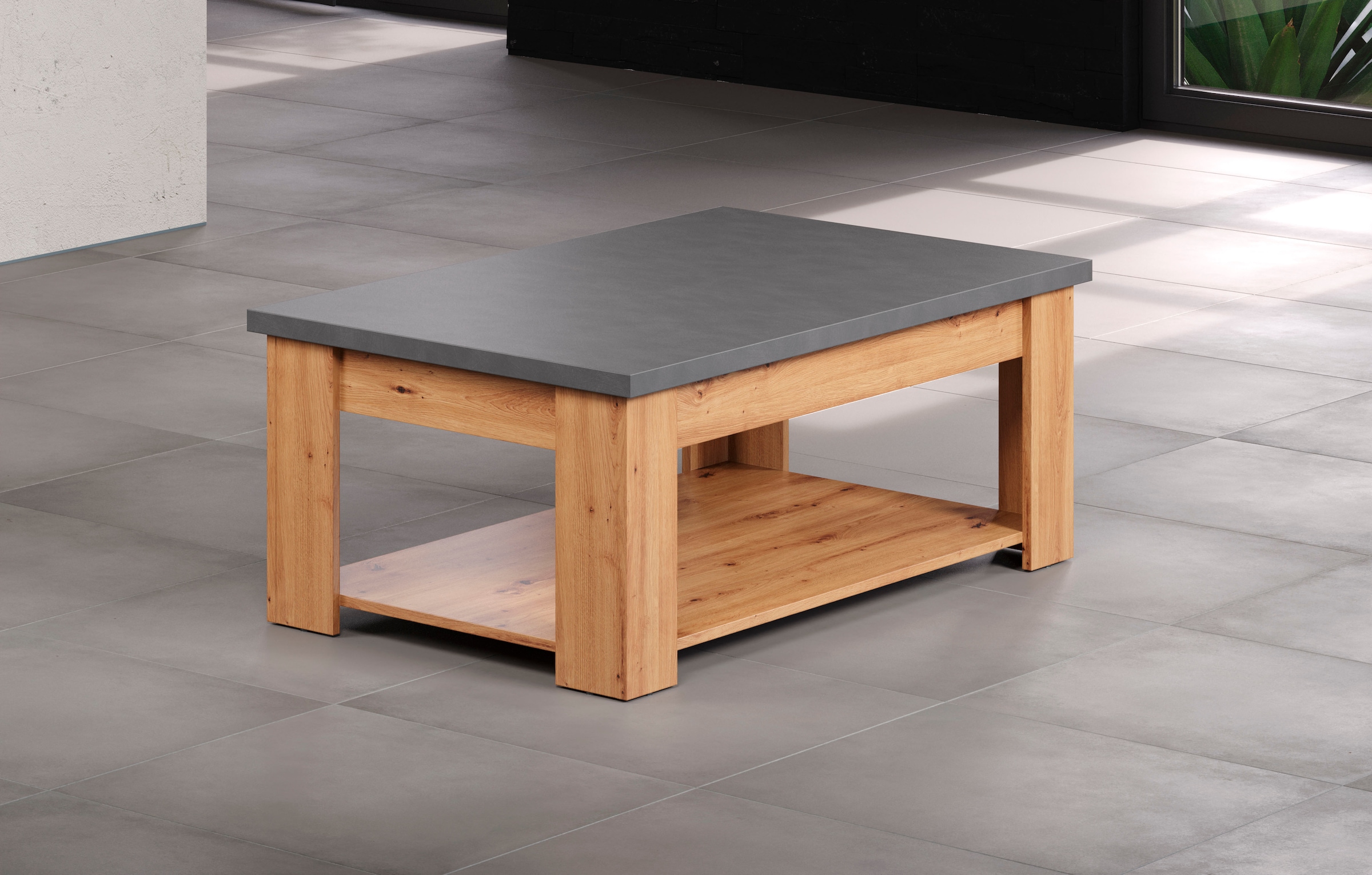 Home affaire Couchtisch »Ambres« 1 Stk. tlg. Couchtisch mit 1 offenem Fach - (B/T/H) 120/67/46 cm