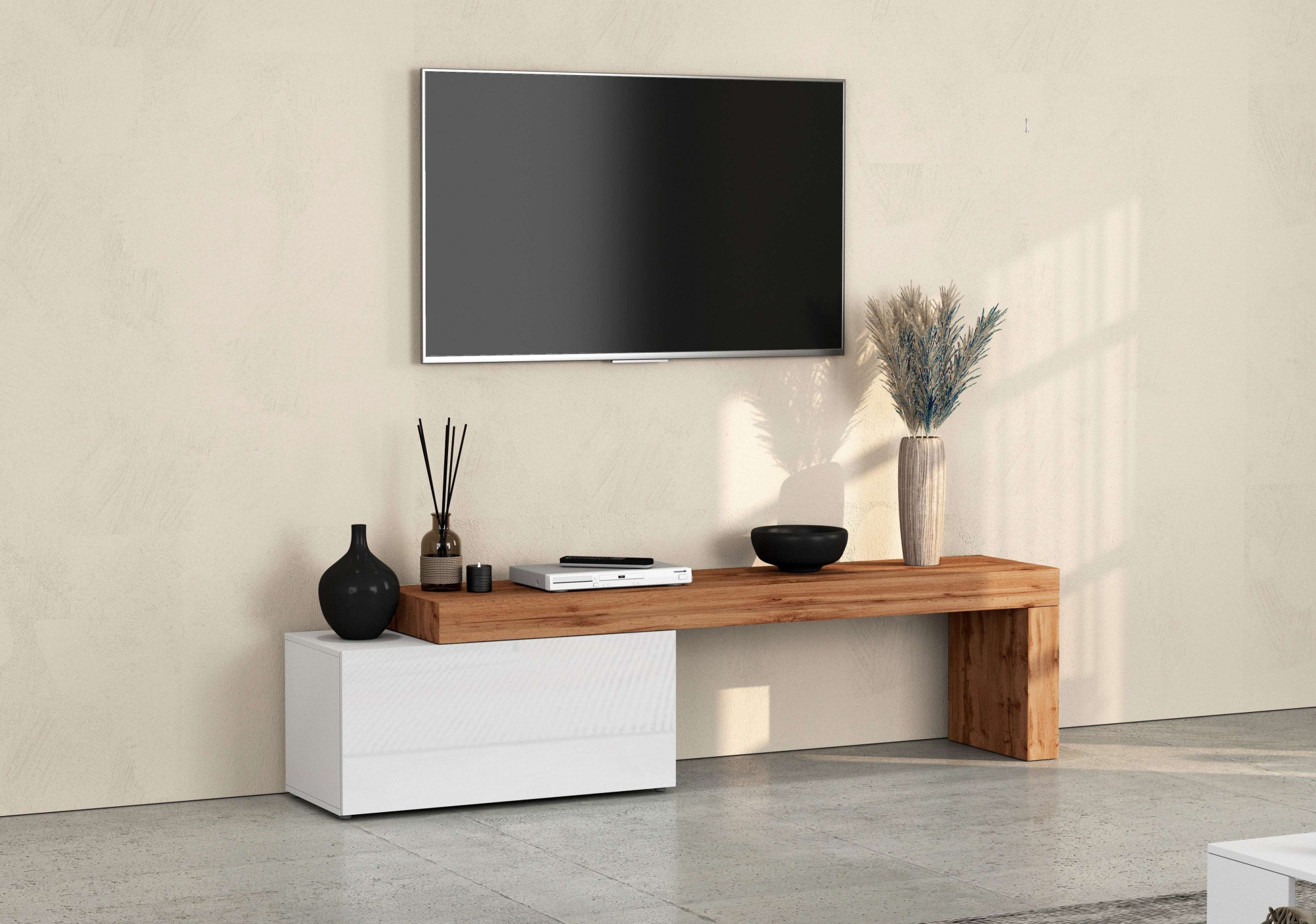 INOSIGN TV-Board "Chronos TV-Board, Lowboard", (1 St., Breite verstellbar v günstig online kaufen