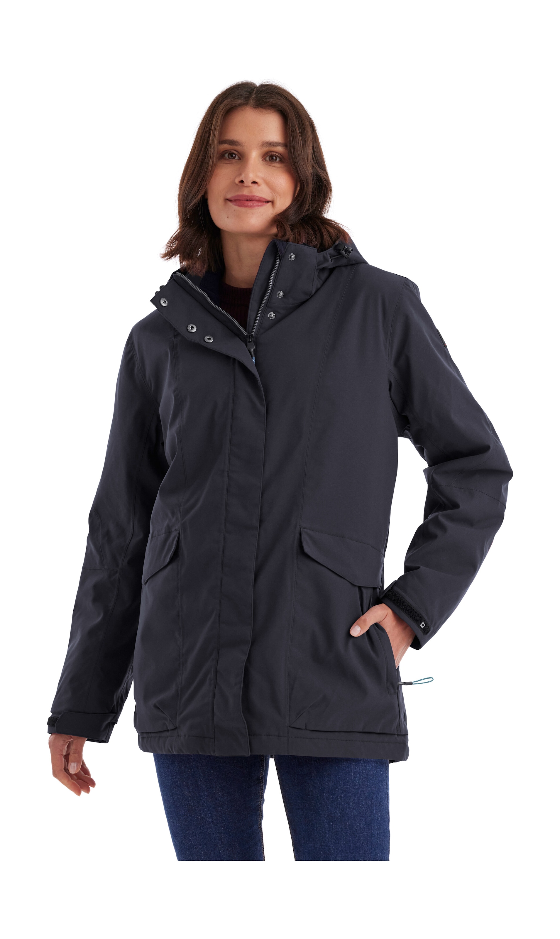 Killtec Funktionsjacke "Damen Jacke" Wasserdichte, atmungsaktive Damenjacke mit abnehmbarer Kapuze