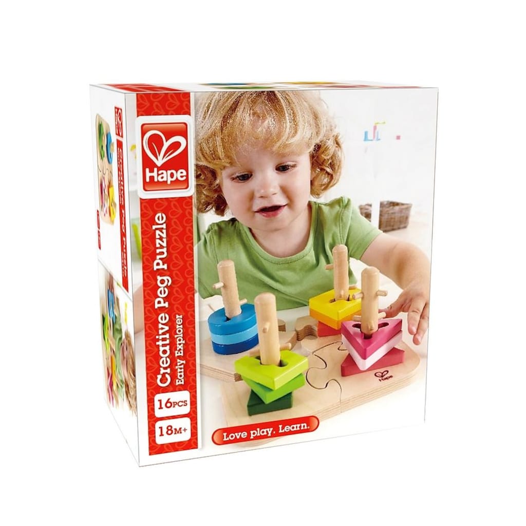 Hape Steckspielzeug, (Set, 16 tlg.)