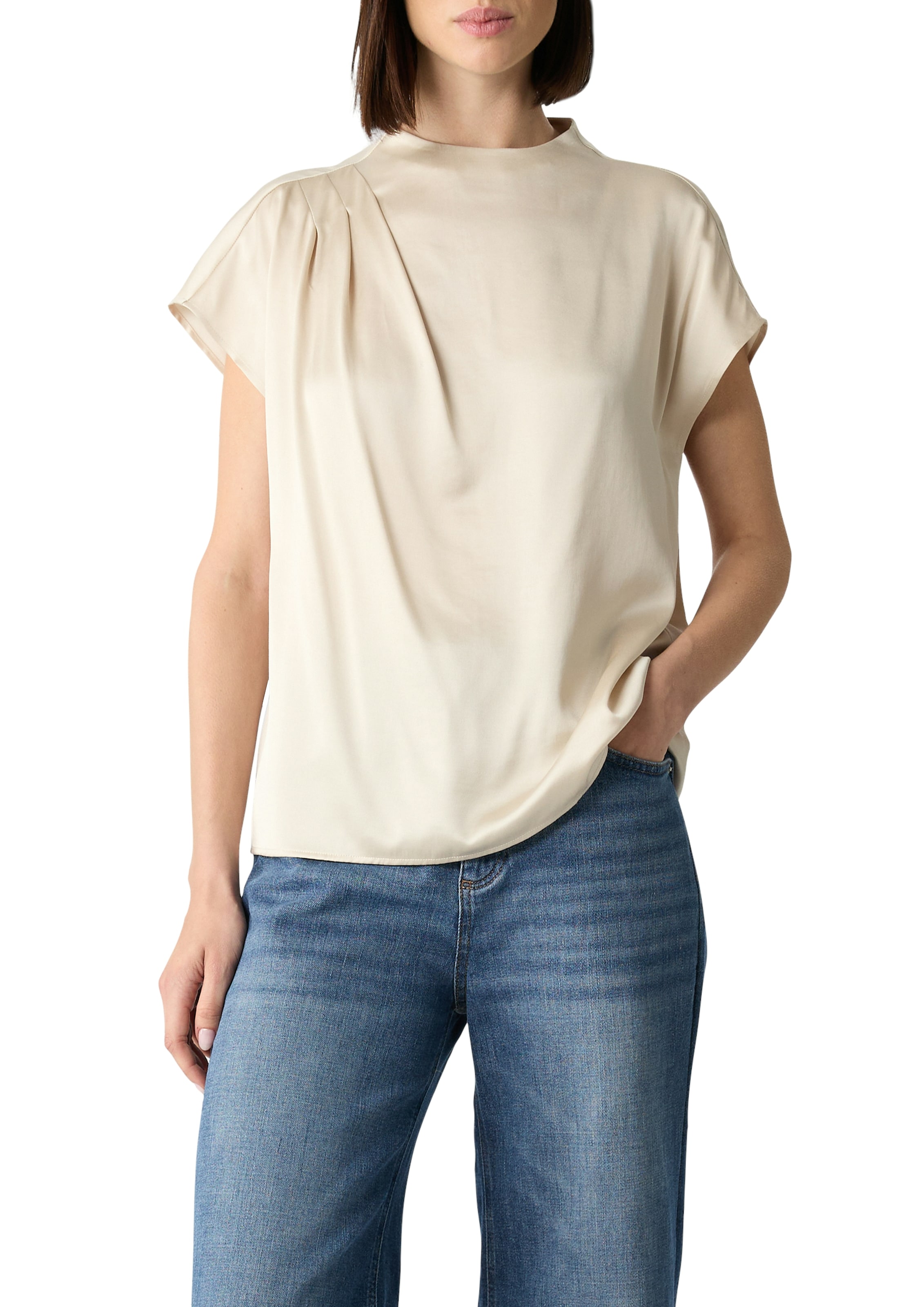 Comma Shirtbluse mit Falten-Detail günstig online kaufen