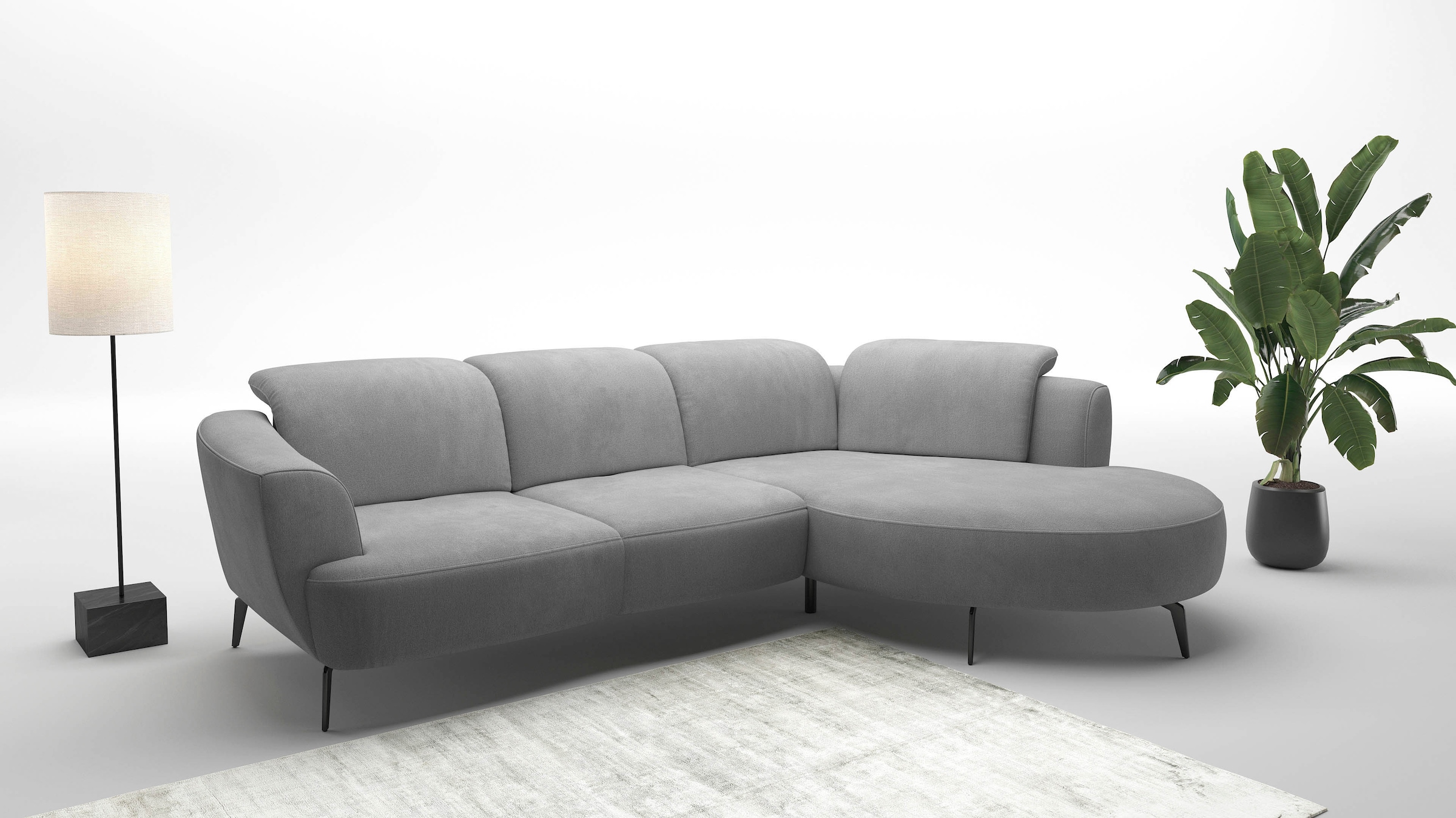 sit&more Ecksofa "Zoe", ink.Sitztiefenverstellung, wahlweise mit Kopfteilve günstig online kaufen