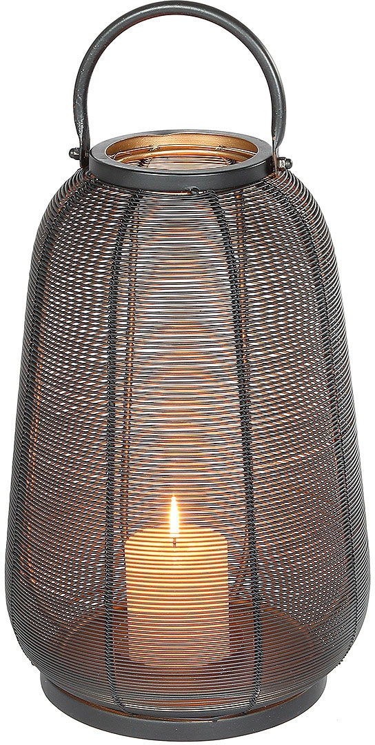 Kerzenlaterne »Windlicht aus Metall, Schwarz (H) 46 cm«, (1 St.)