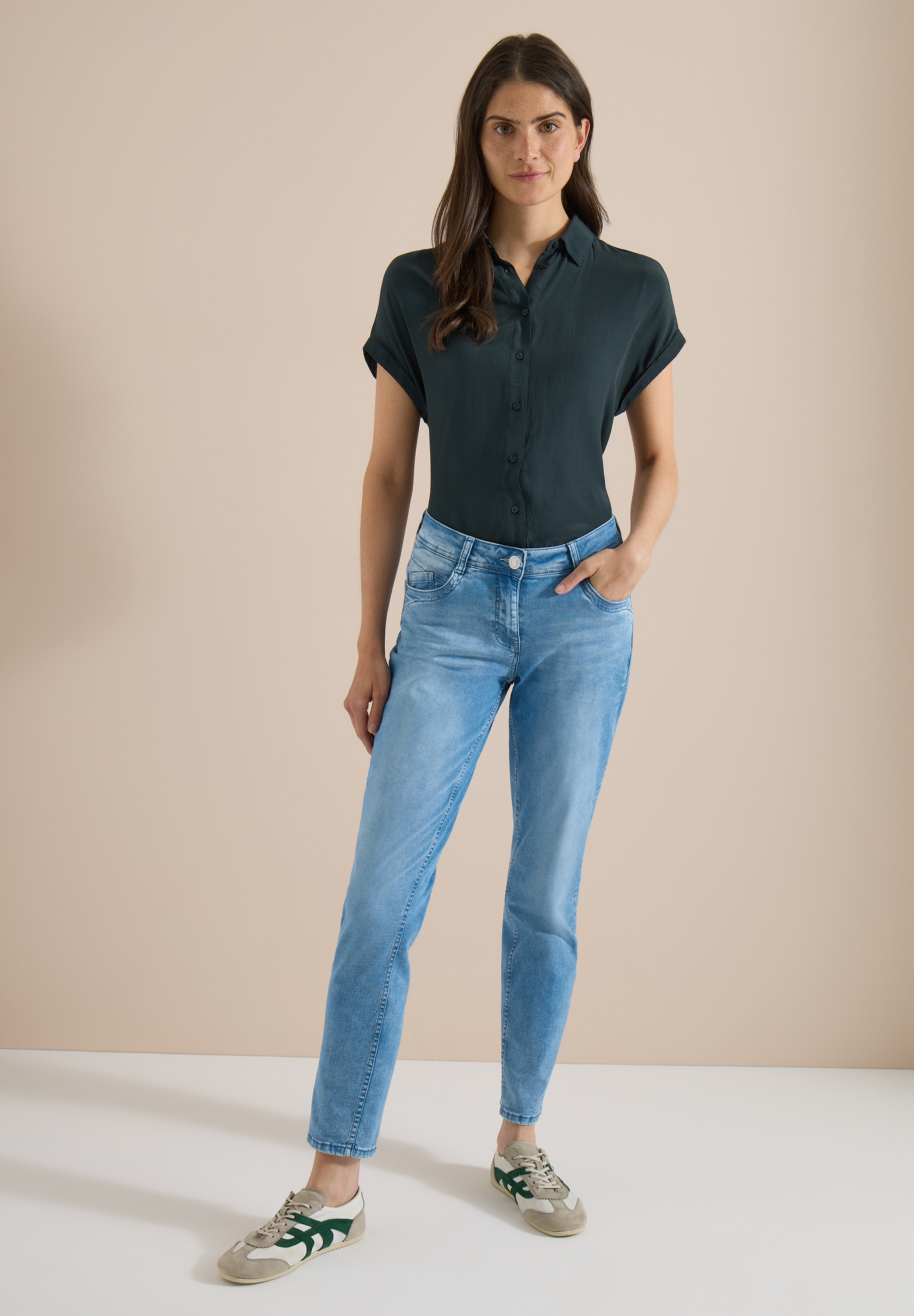 Cecil Comfort-fit-Jeans Middle Waist
