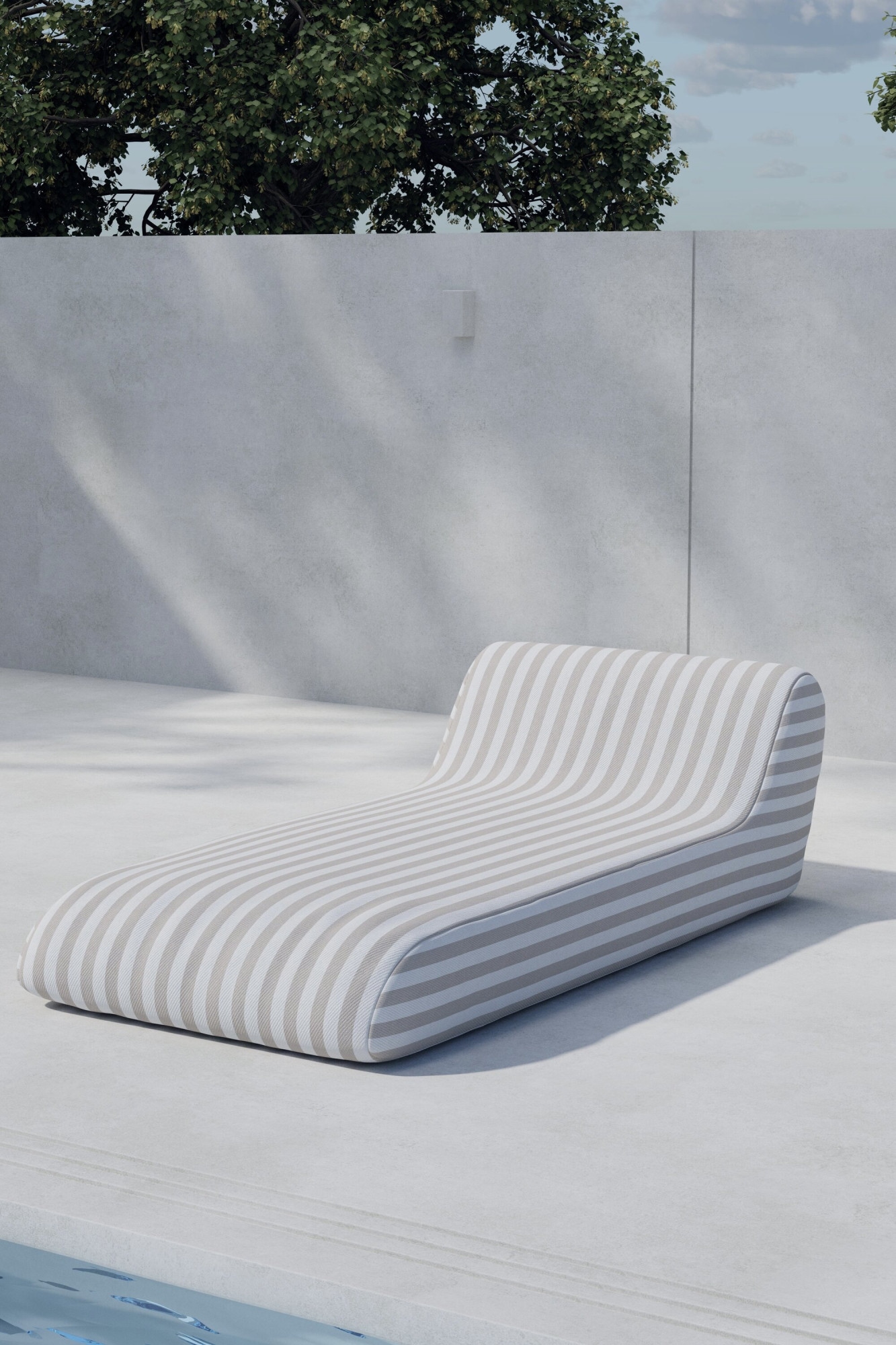 Venture Home Chillkissen »Redang, flexibles Loungekissen für entspannte Outdoor-Momente« Sonnenliege minimalistisch, Stoffbezug, outdoor-geeignet, leicht