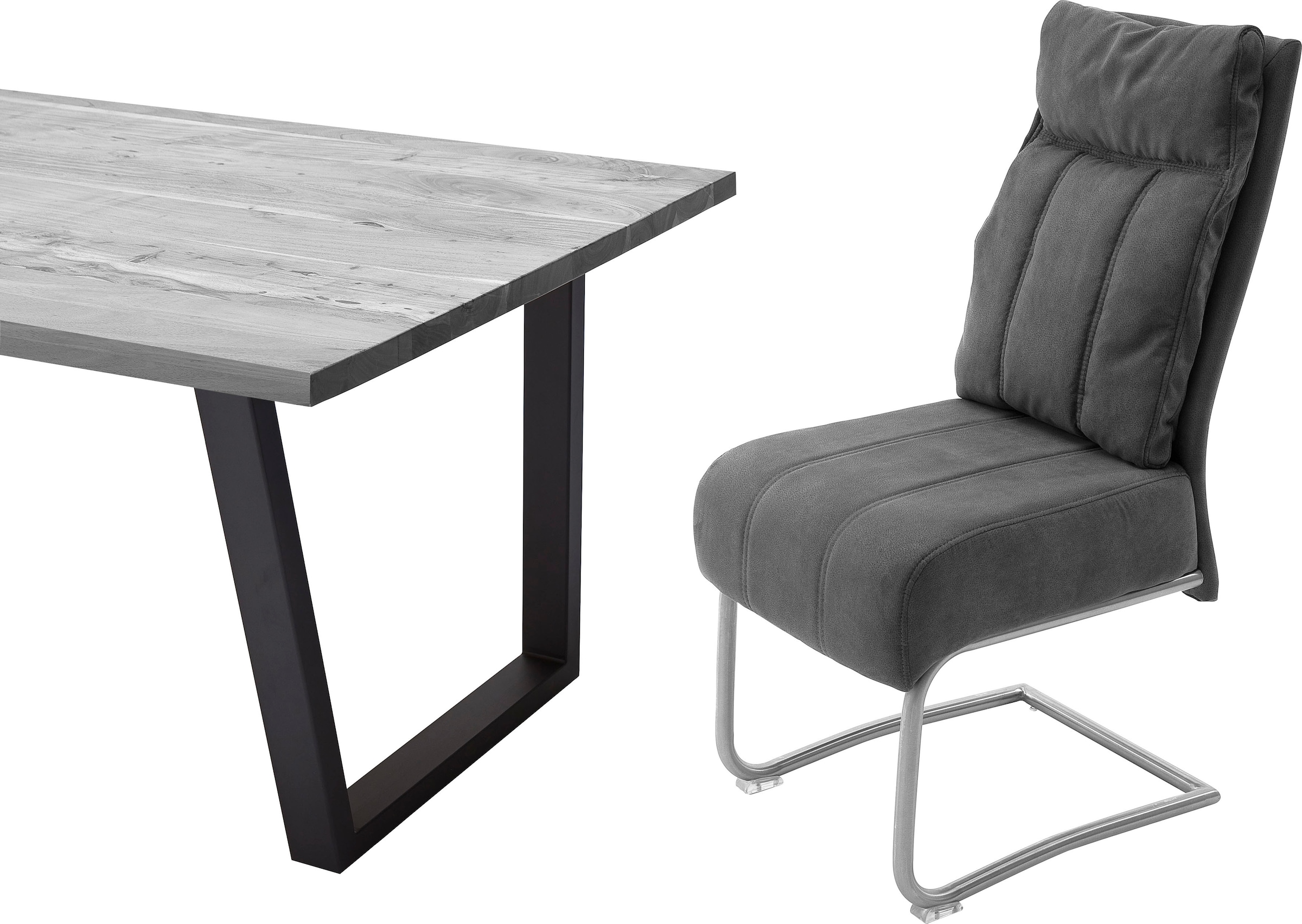 »Azul«, Freischwinger MCA 120 furniture (Set), mit Stuhl belastbar 2 | bis BAUR St., Stoffbezug, Kg Taschenfederkern,