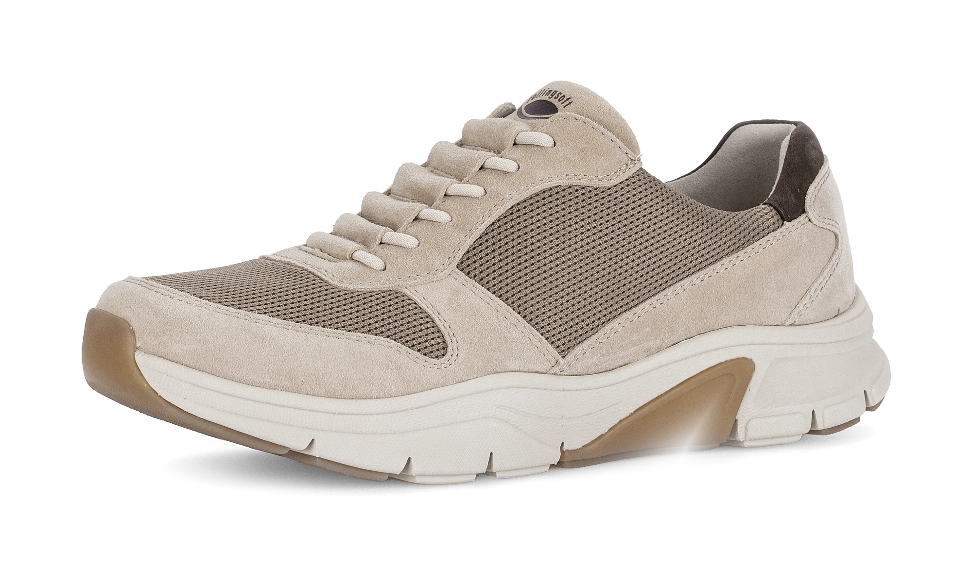 rollingsoft Slip-On Sneaker, Freizeitschuh, Slipper mit Kontrastbesatz an der Ferse, G-Weite