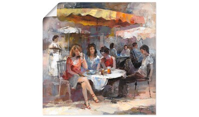 Artland Wandbild »Damen im Café II«, Gruppen & Familien, (1 St.), in vielen Größen &... kaufen