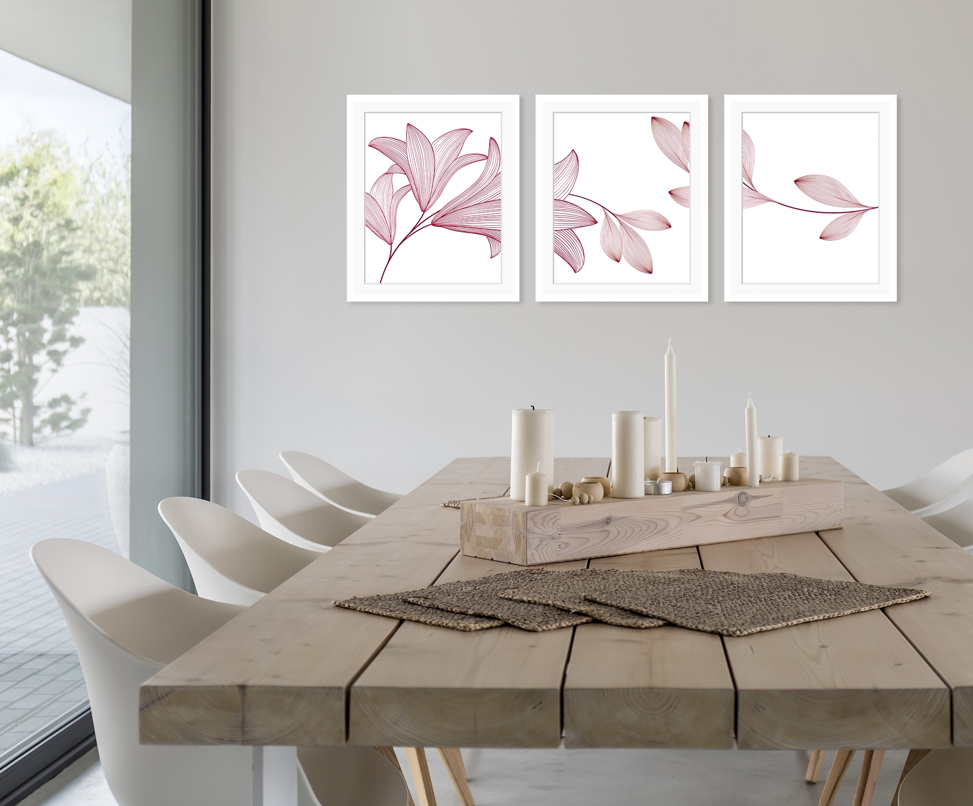 queence Bild »Imsa«, Blumen, (Set), gerahmt, Blumen