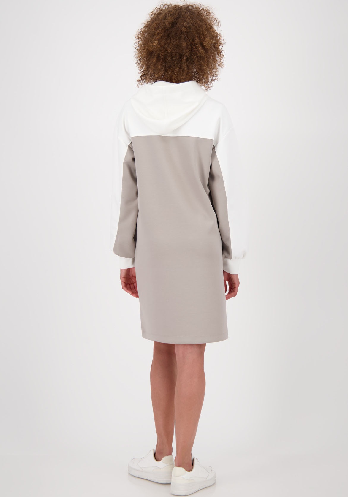 Thumbnail - Monari Minikleid "Kleid Colorblock Sweat" Ohne Taschen mit Kapuze, regular fit, colorblocking