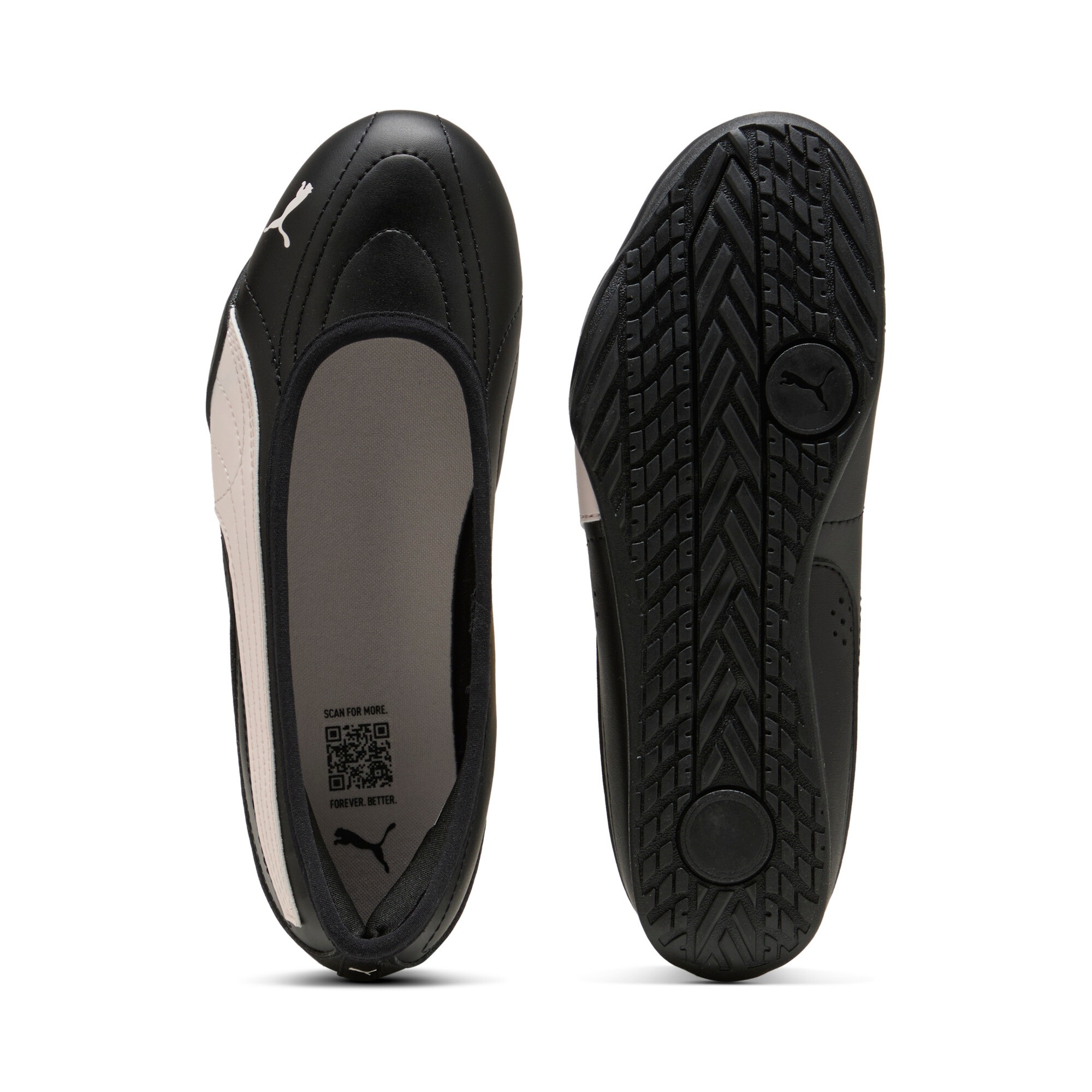 Sneaker PUMA "CATCH SOLEIL BALLERINA", Herren, Gr. 41, puma schwarz, jasmine flower, Synthetik, Schuhe Sneaker, mit Schnürung, leicht profilierte Gummi-Laufsohle, aus Synthetik 6