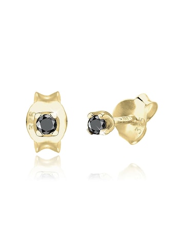 Paar Ohrstecker »Stecker Basic Diamant (0.03 ct.) 375er Gelbgold«