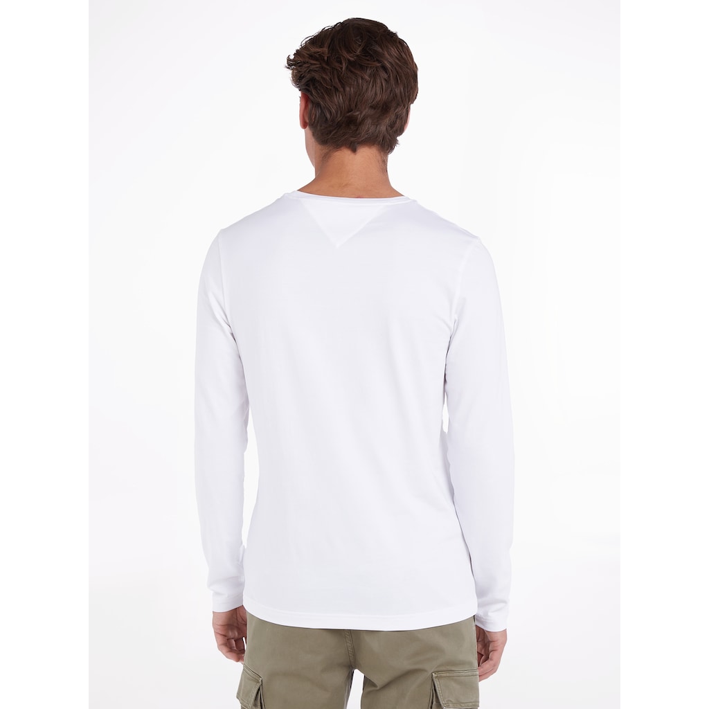 Tommy Hilfiger Langarmshirt »STRETCH SLIM FIT LONG SLEEVE«, aus biologischem Baumwollstretch