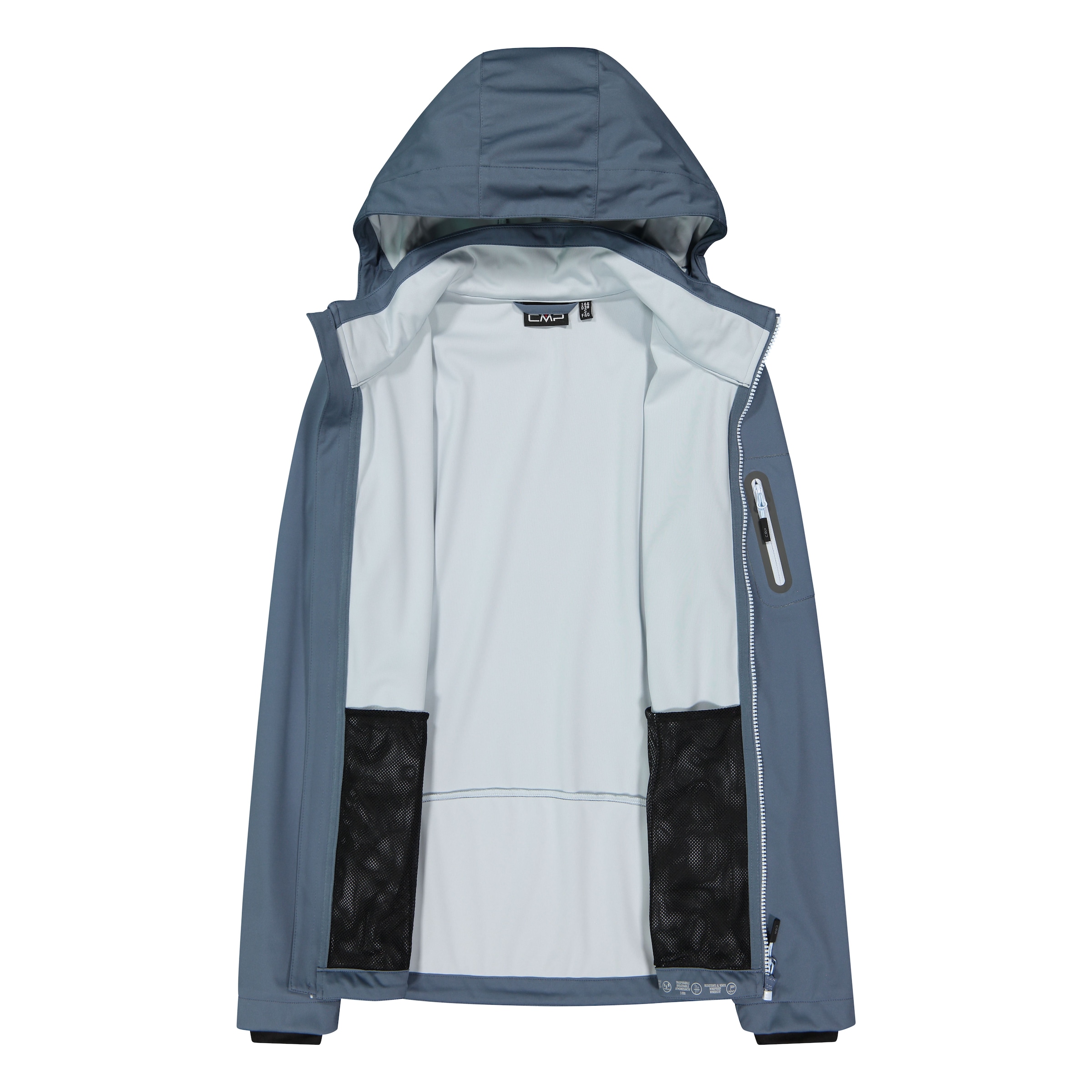 CMP Softshelljacke »WOMAN JACKET DET HOOD« mit Kapuze mit Kapuze, atmungsaktiv, windabweisend, wasserabweisend