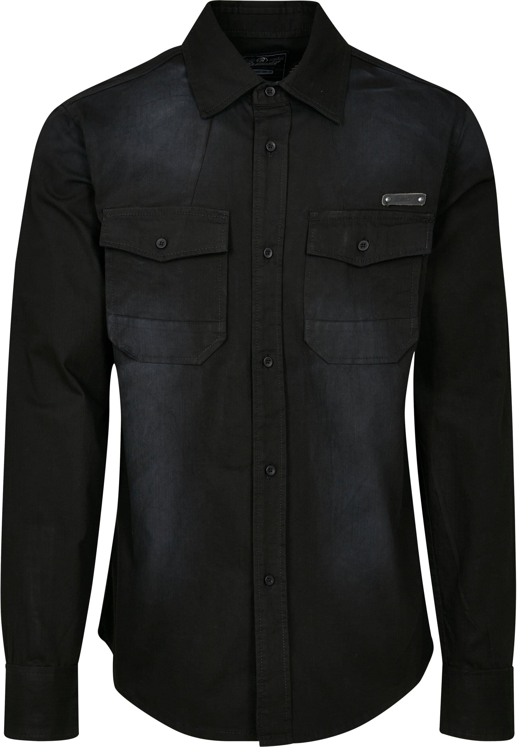 Brandit Langarmhemd "Brandit Herren Hardee Denim Shirt" 1 Stk. tlg. günstig online kaufen
