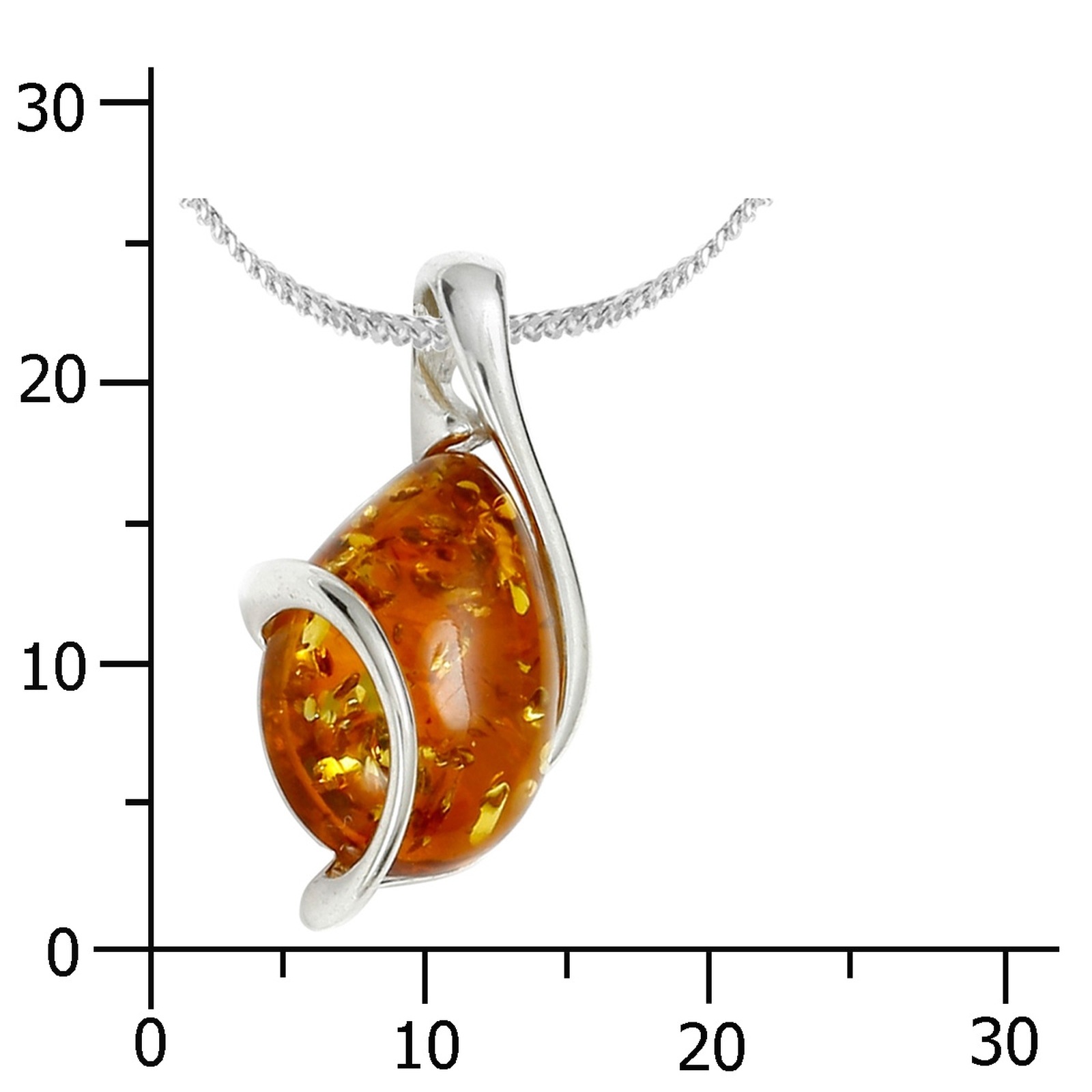 Ostsee-Schmuck Romy Necklace Silver 925 Amber 42cm 2
