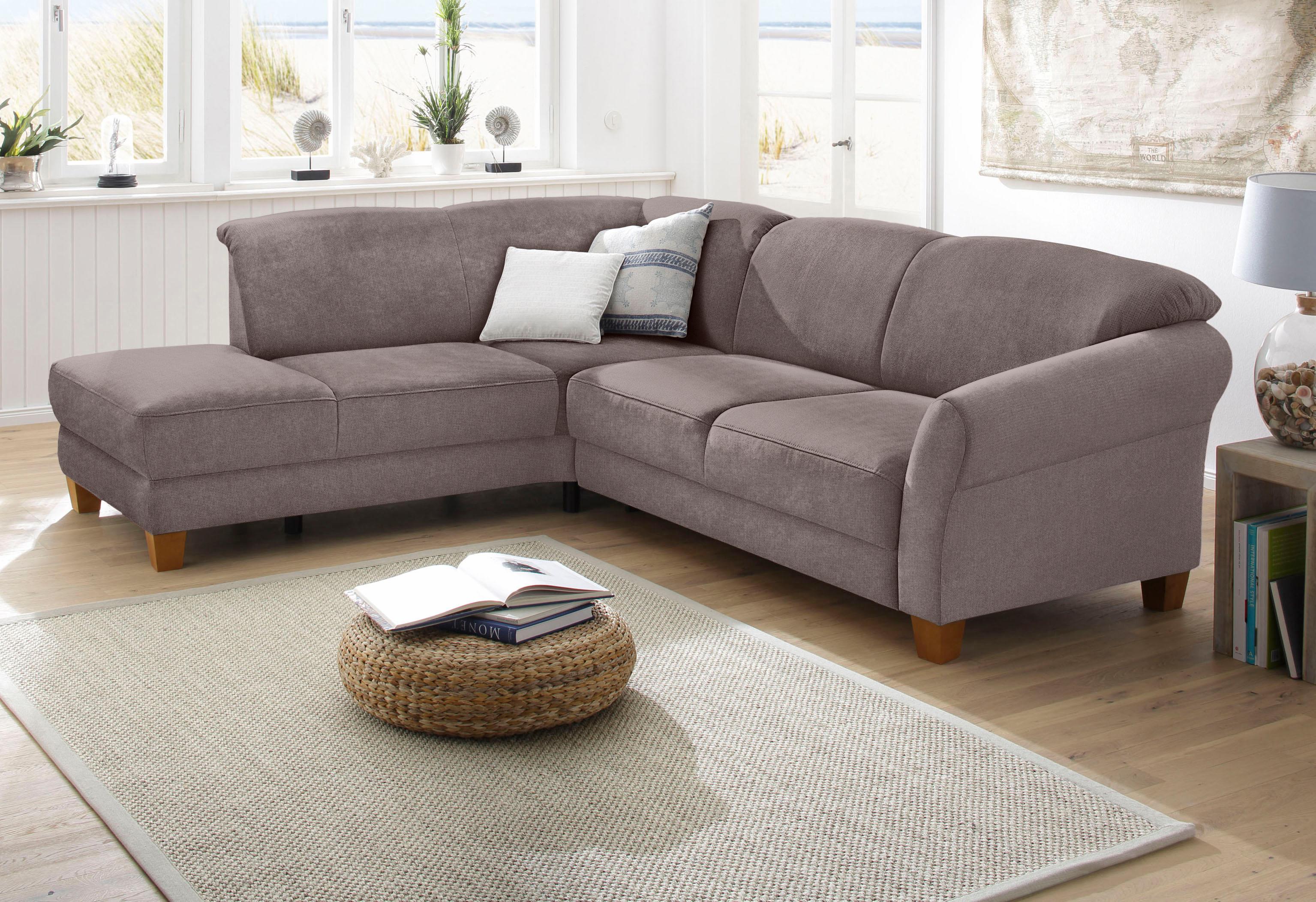 OTTO home Ecksofa "Gotland L-Form" wahlweise mit Sitztiefenverstellung + Bettkasten