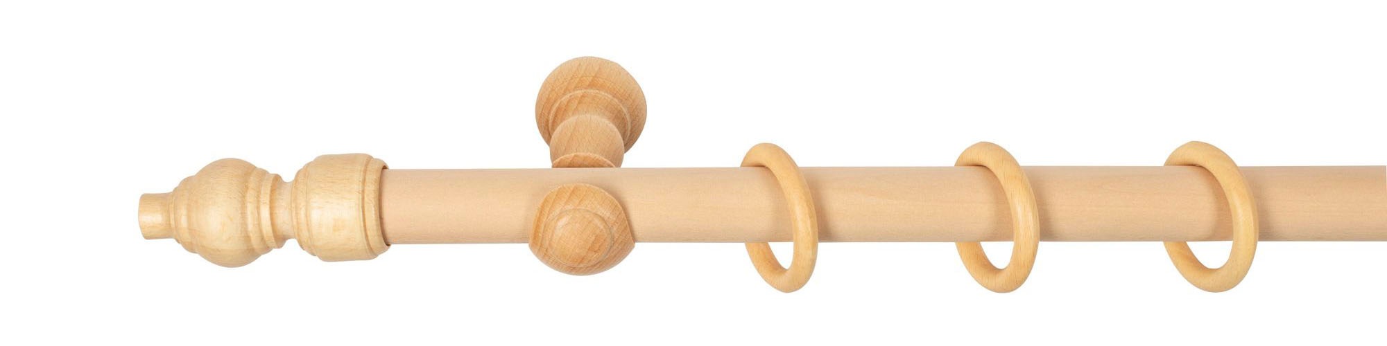 SN DECO GROUP Gardinenstange "Filigrano" 1 läufig-läufig Fixmaß 28 mm, Holz günstig online kaufen