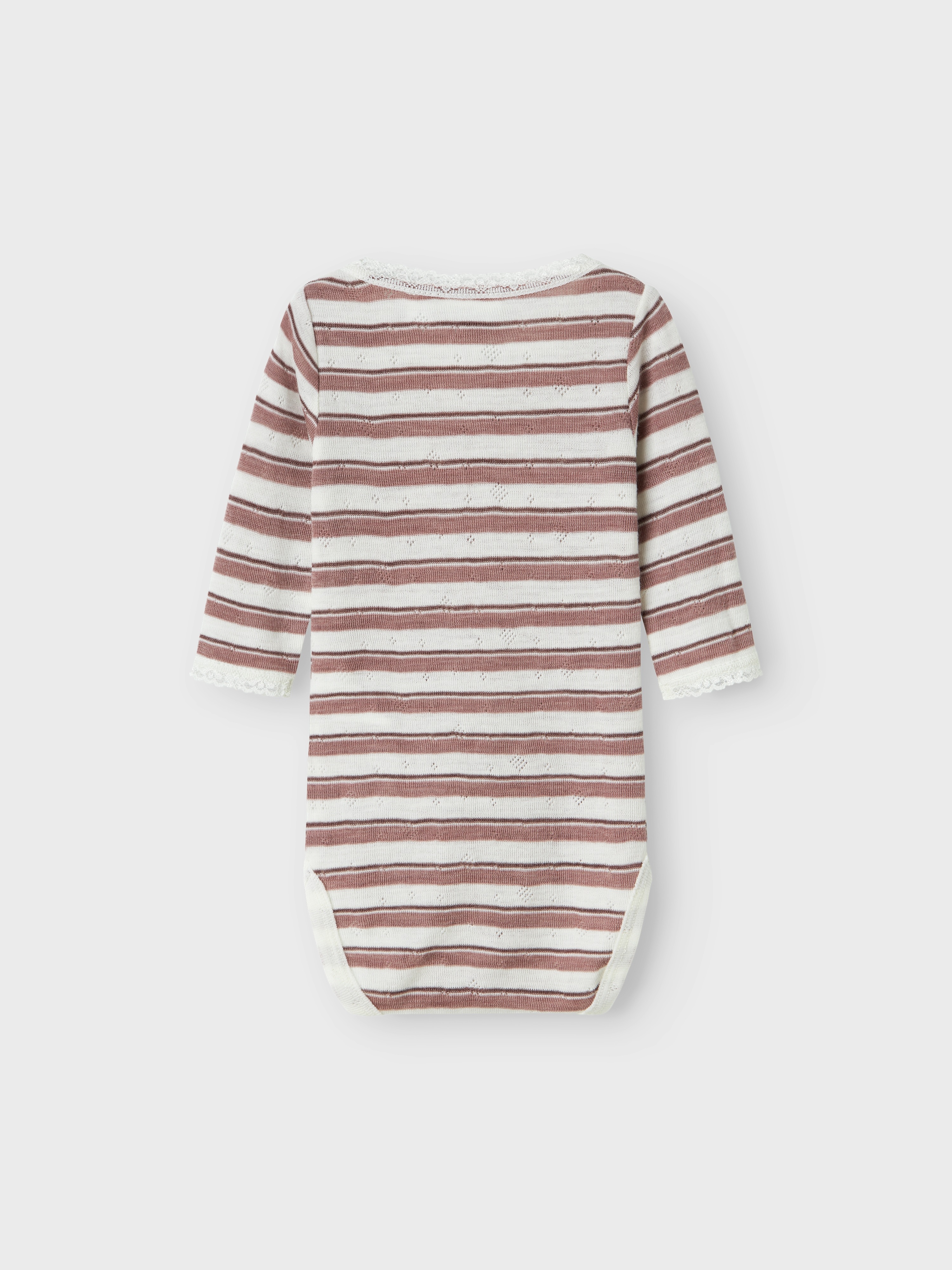 Thumbnail - Name It Langarmbody "NBFWANG WOOL NEEDLE LS BODY NOOS" aus reiner Merinowolle