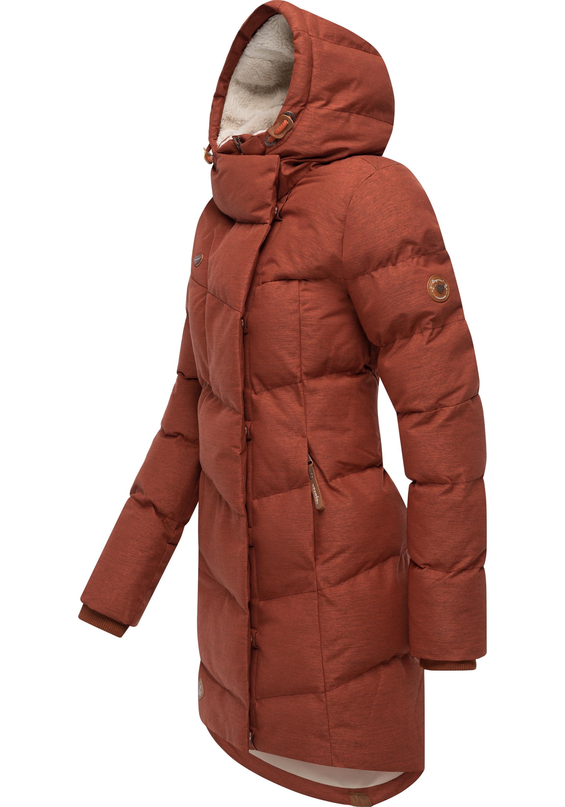 Ragwear Wintermantel »Pavla« stylischer Winterparka mit Teddyfutter und Kapuze