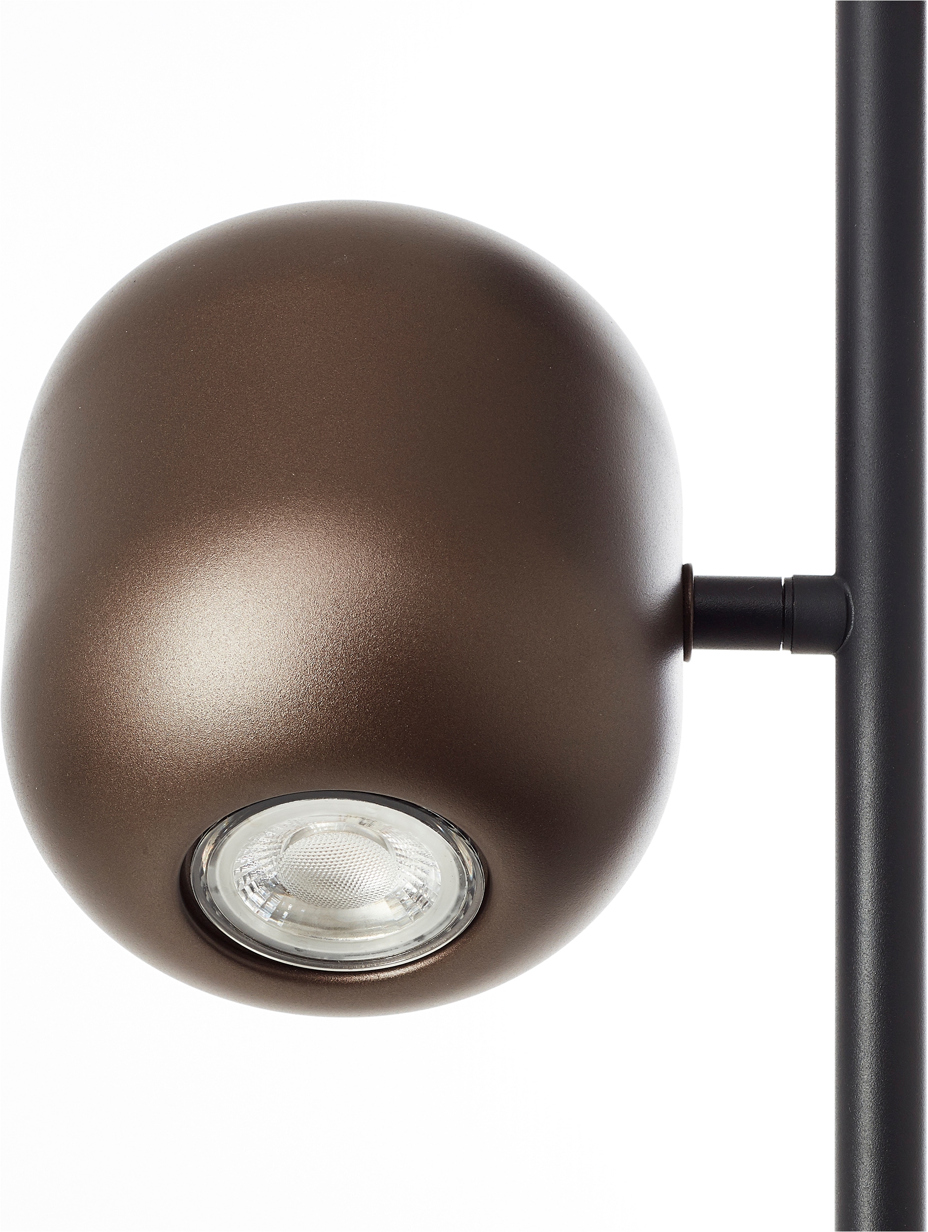 Brilliant Stehlampe »Jane« GU10 1 Stk. H 145 cm, 3x GU10 Fassung, schwenkbar, Metall, schwarz braun