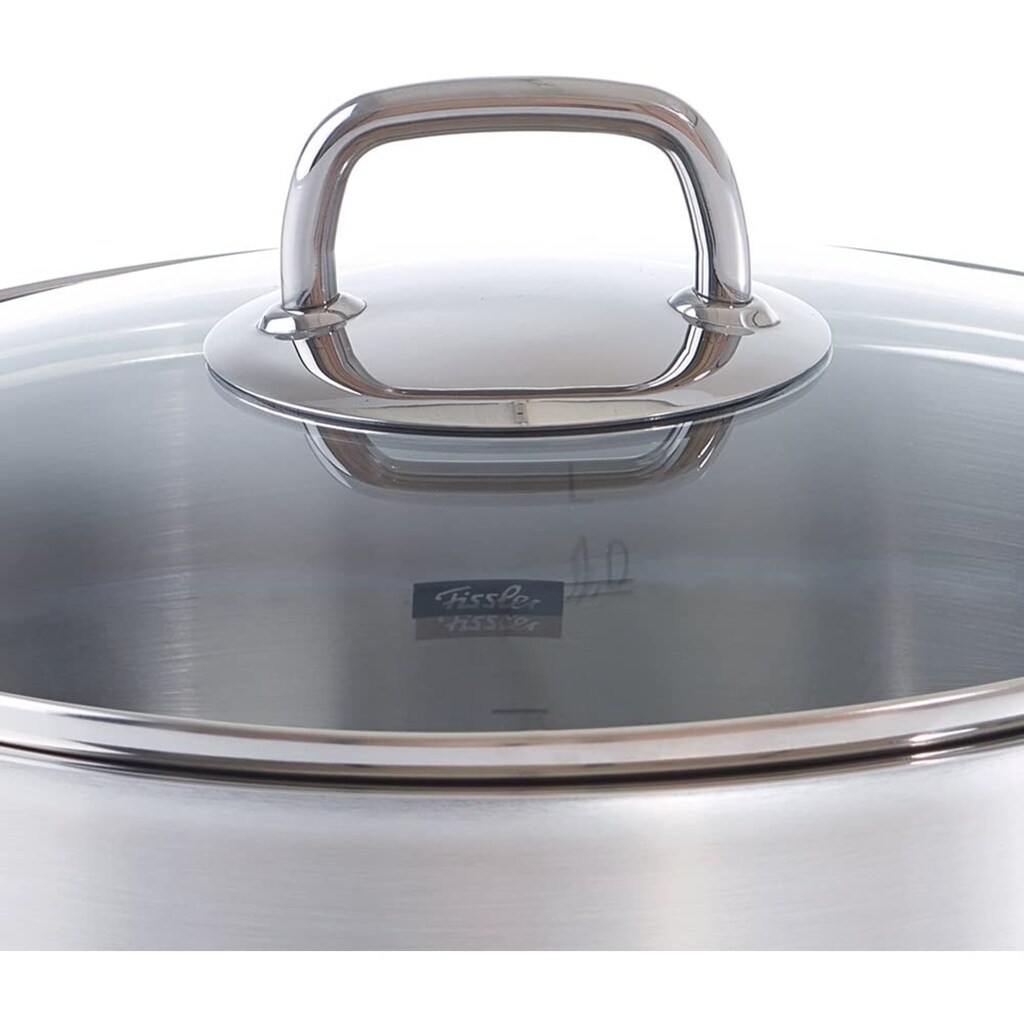 Fissler Topf-Set »Viseo«, Edelstahl 18/10, (9 tlg., je 1 Kochtopf 16/20/24 cm, 1 Stielkasserolle 16 cm, 1 Bratentopf 20 cm)