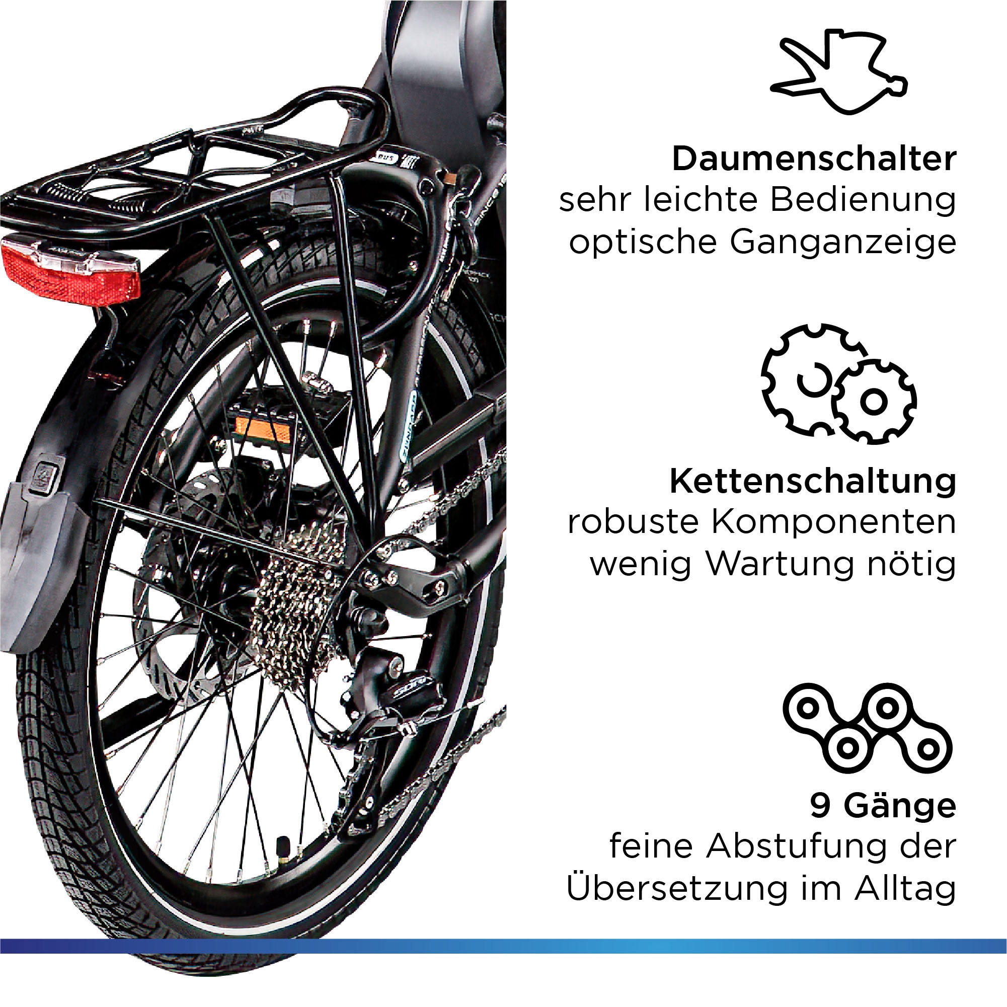 Zündapp E-Bike »X100«, 9 Gang, Shimano, Sora, Mittelmotor 250 W, Pedelec, Elektrofahrrad für Damen u. Herren