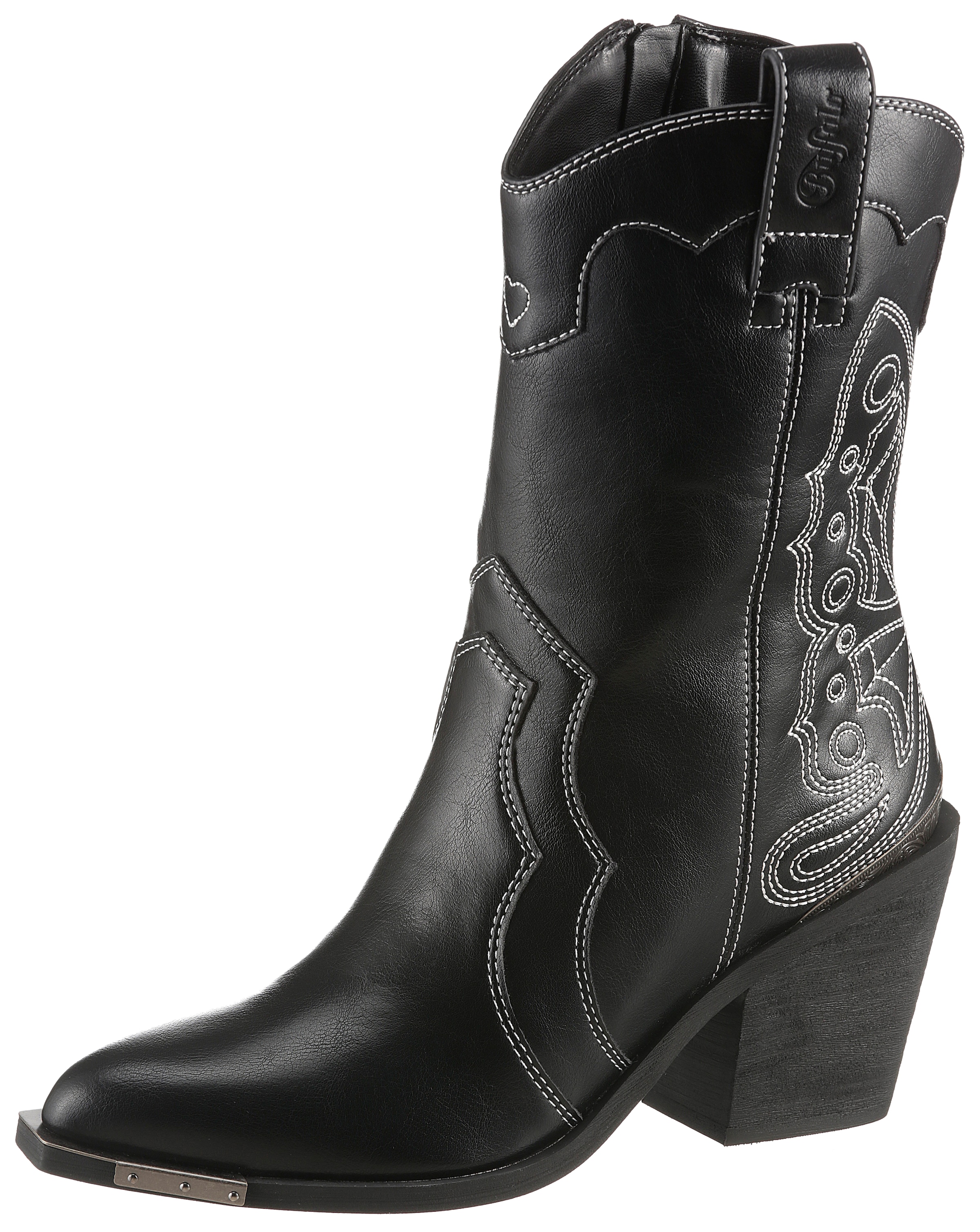 Cowboy Stiefelette »WEST BOOD MID VEGAN«, Stiefel, Schlupfboots, Westernstiefelette,...