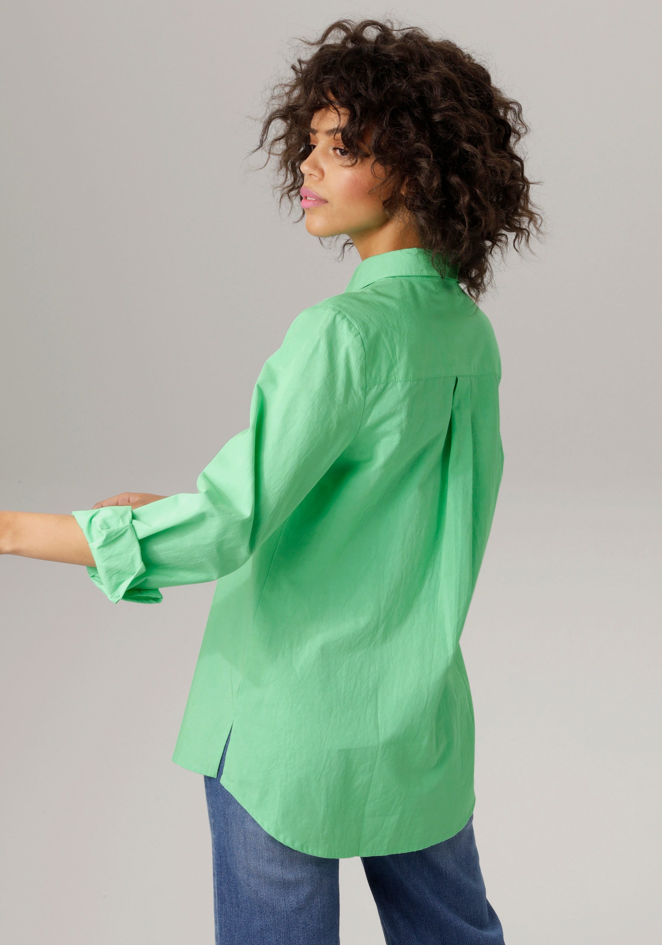 Aniston CASUAL Longbluse, mit kurzen Seitenschlitzen - NEUE KOLLEKTION