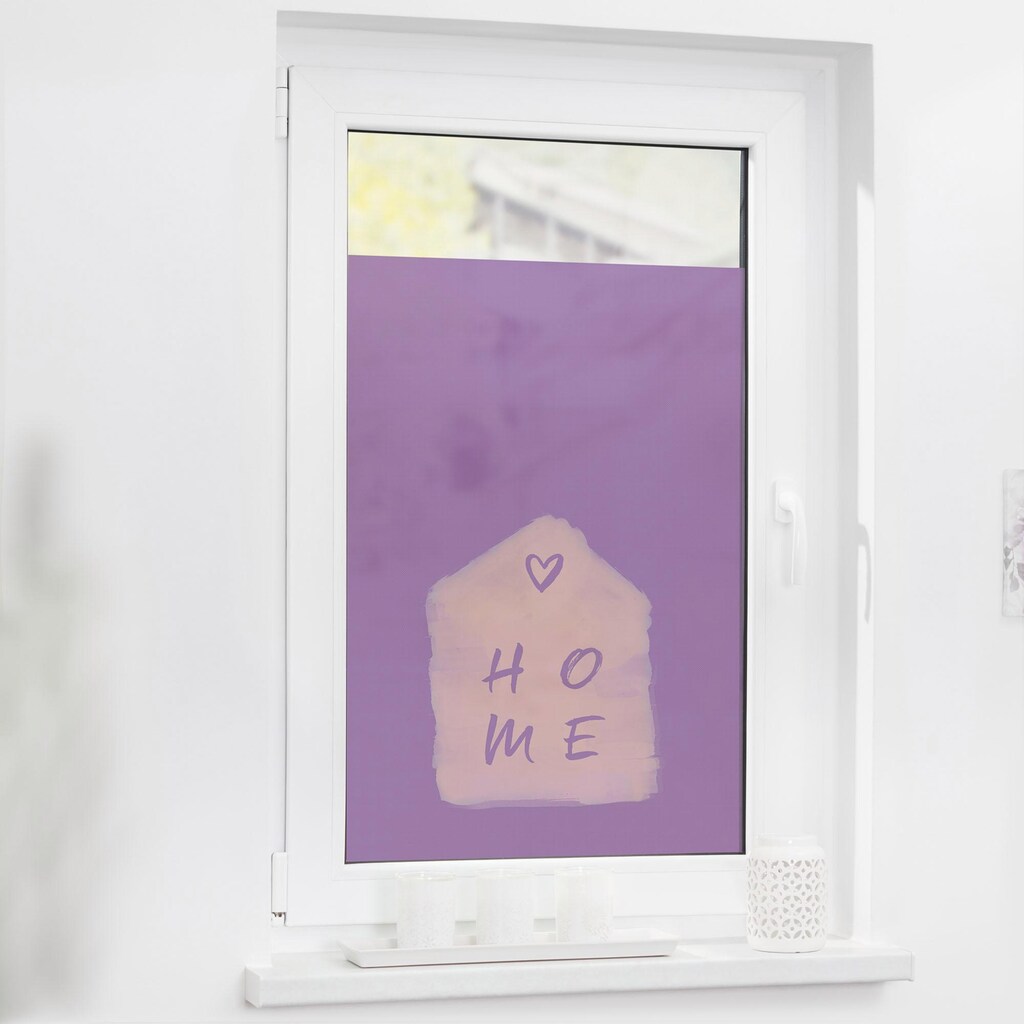 LICHTBLICK ORIGINAL Fensterfolie »Home«, 1 St., blickdicht, strukturiertKlebepunkte
