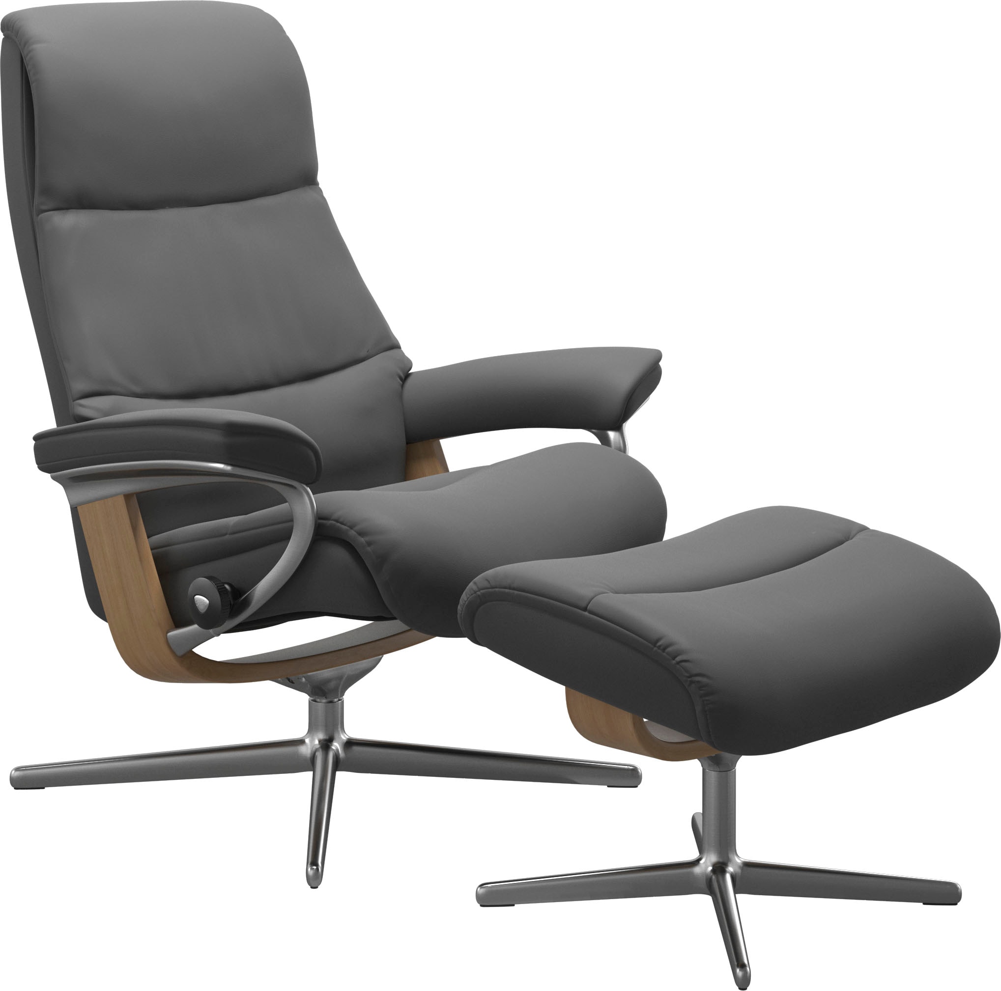 Stressless® Relaxsessel »View«, mit Cross Base, Größe S, M & L, Holzakzent Eiche