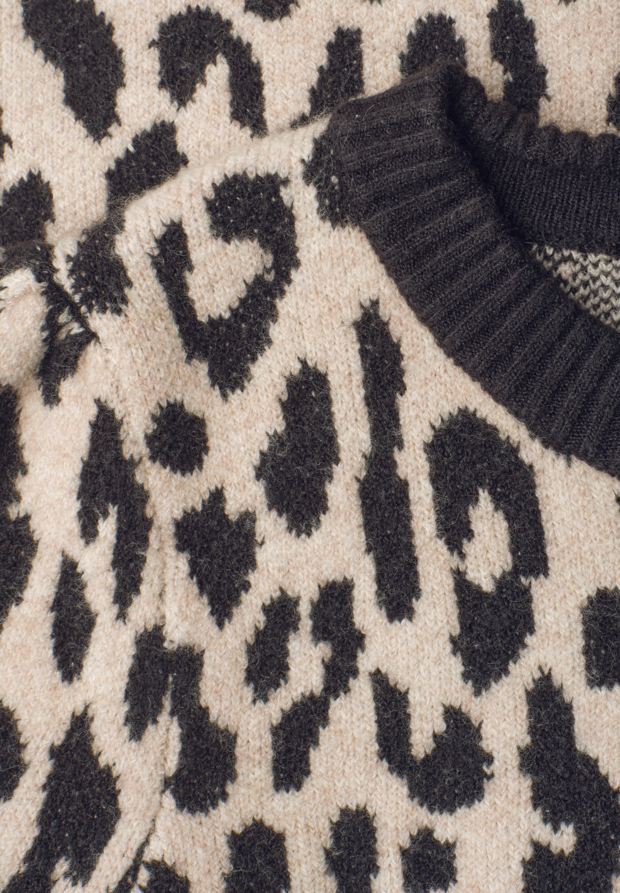 STREET ONE STUDIO Kurzarmpullover mit allover Leoprint