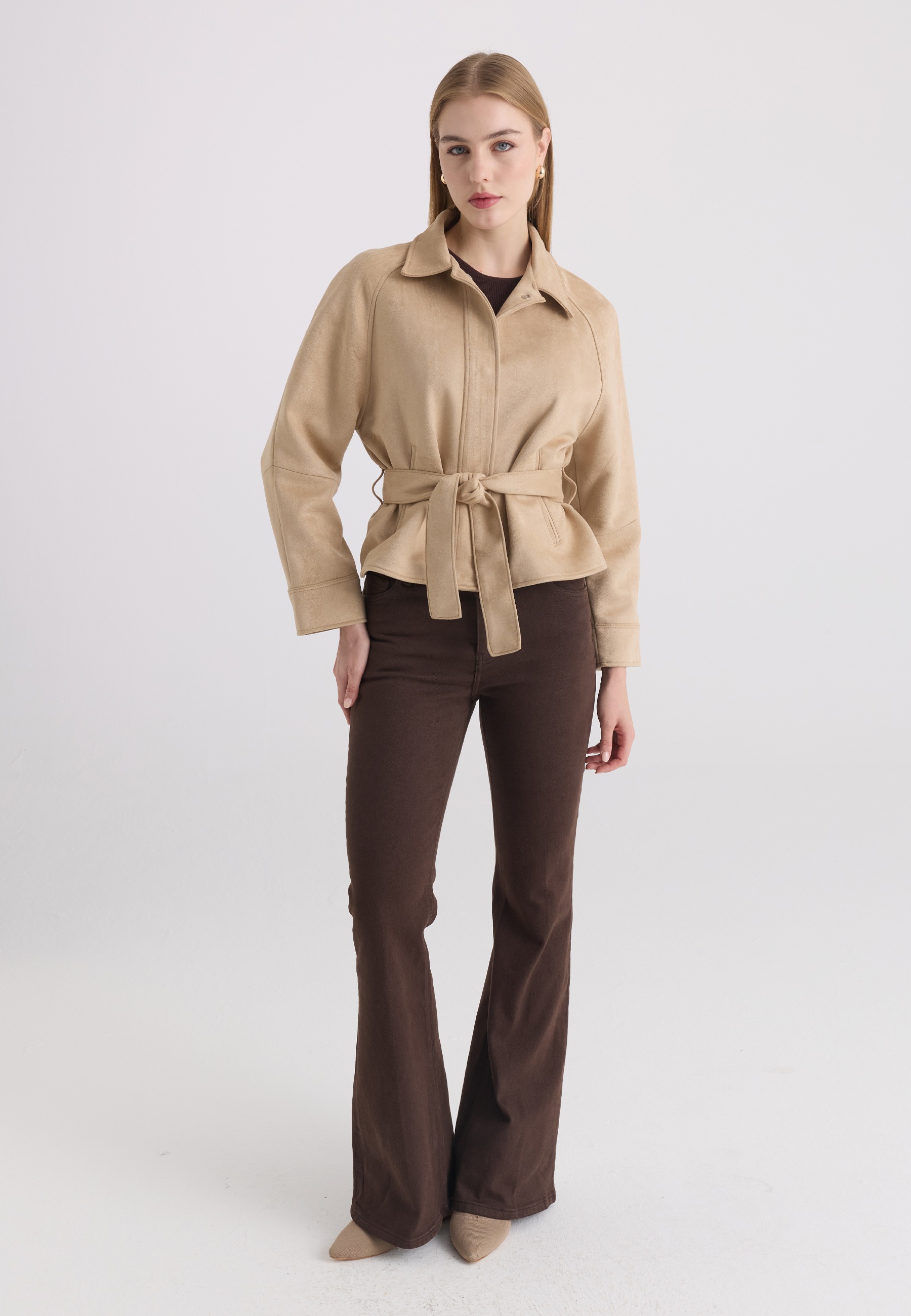 Felix Hardy Lederimitatjacke »Jacke aus Velourslederimitat«
