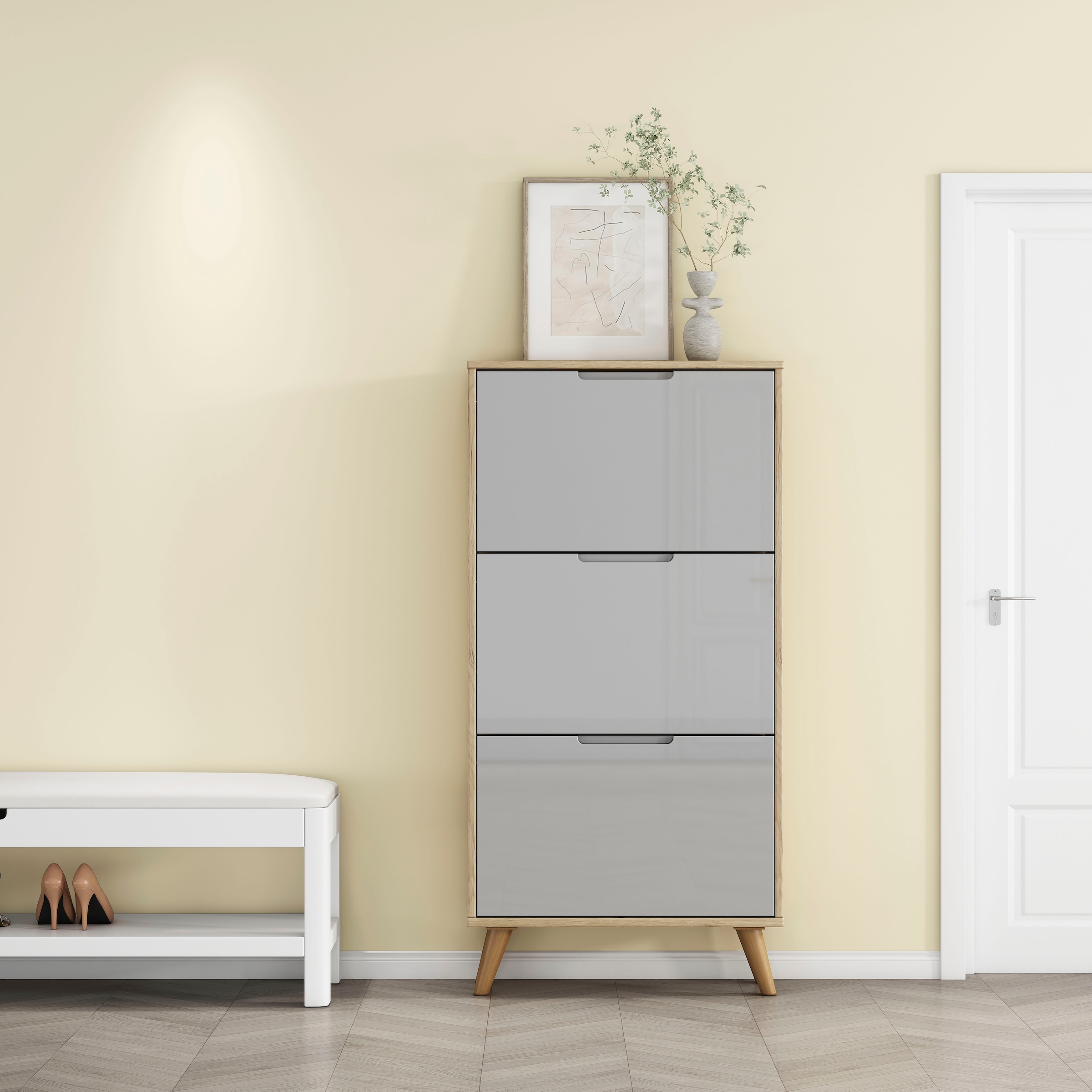 OTTO home Schuhschrank »Lund« FSC-zertifiziertem Holz, ABS-Kanten, Breite 62 cm