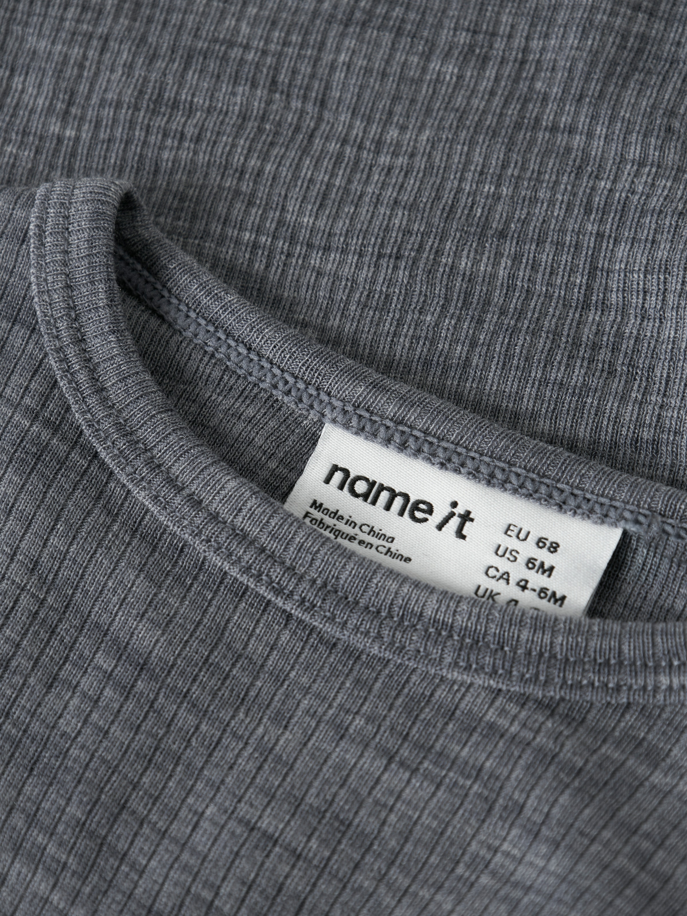 Name It Langarmbody »NBNWAX WOOL RIB LS BODY NOOS« aus reiner Merinowolle