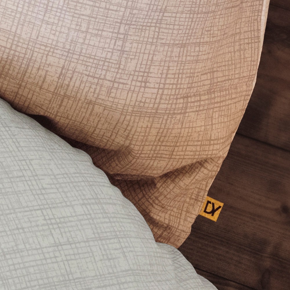 Dyckhoff Wendebettwäsche »Uni« 2 Stk. tlg. Baumwolle, Renforcé, 100x135, Baby, Unifarben Meerblau, Reißverschluss