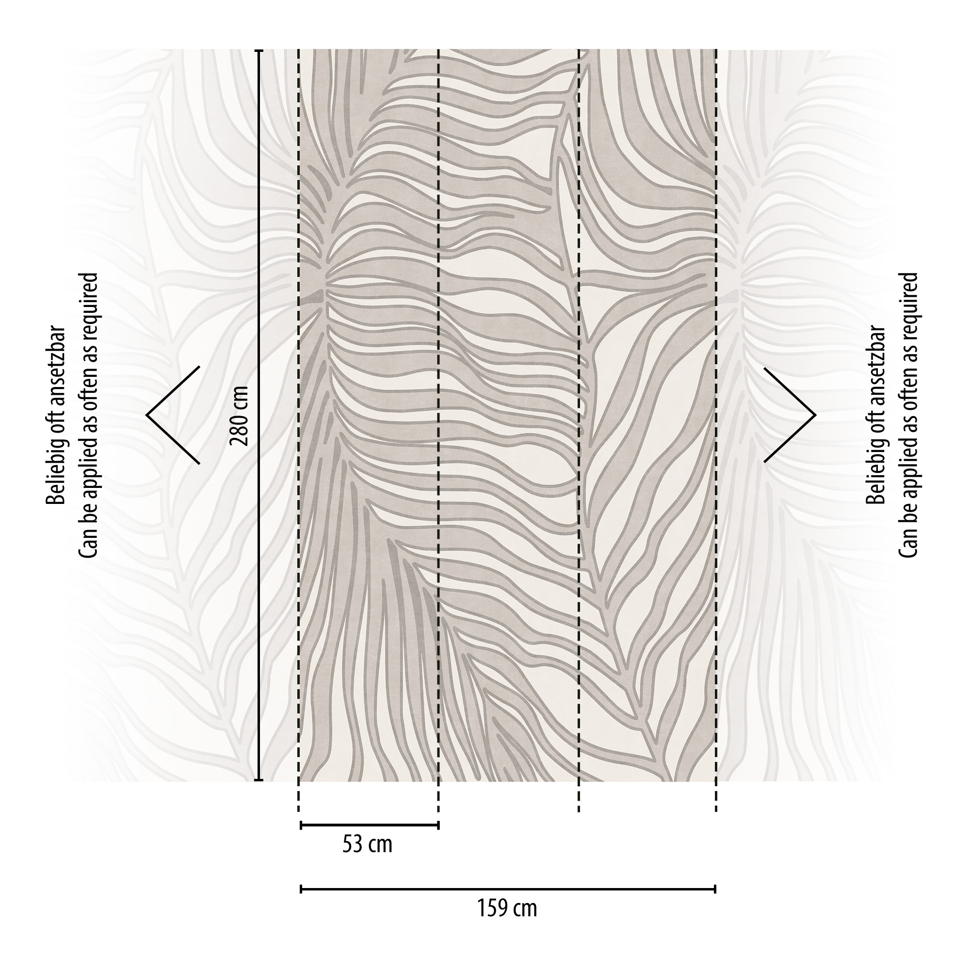 s.Oliver Vliestapete »Dschungel-Tapete - Vliestapete Palmenblatt« matt strukturiert moderne Natur-Design Wandtapete Schlafzimmer Küche Wohnzimmer