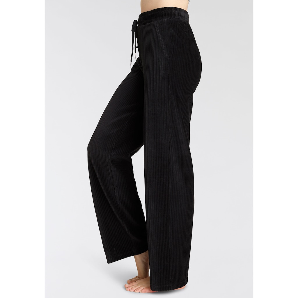 Vivance Homewearhose »-Loungehose«, mit breiter elastischen Cord Struktur, Loungewear