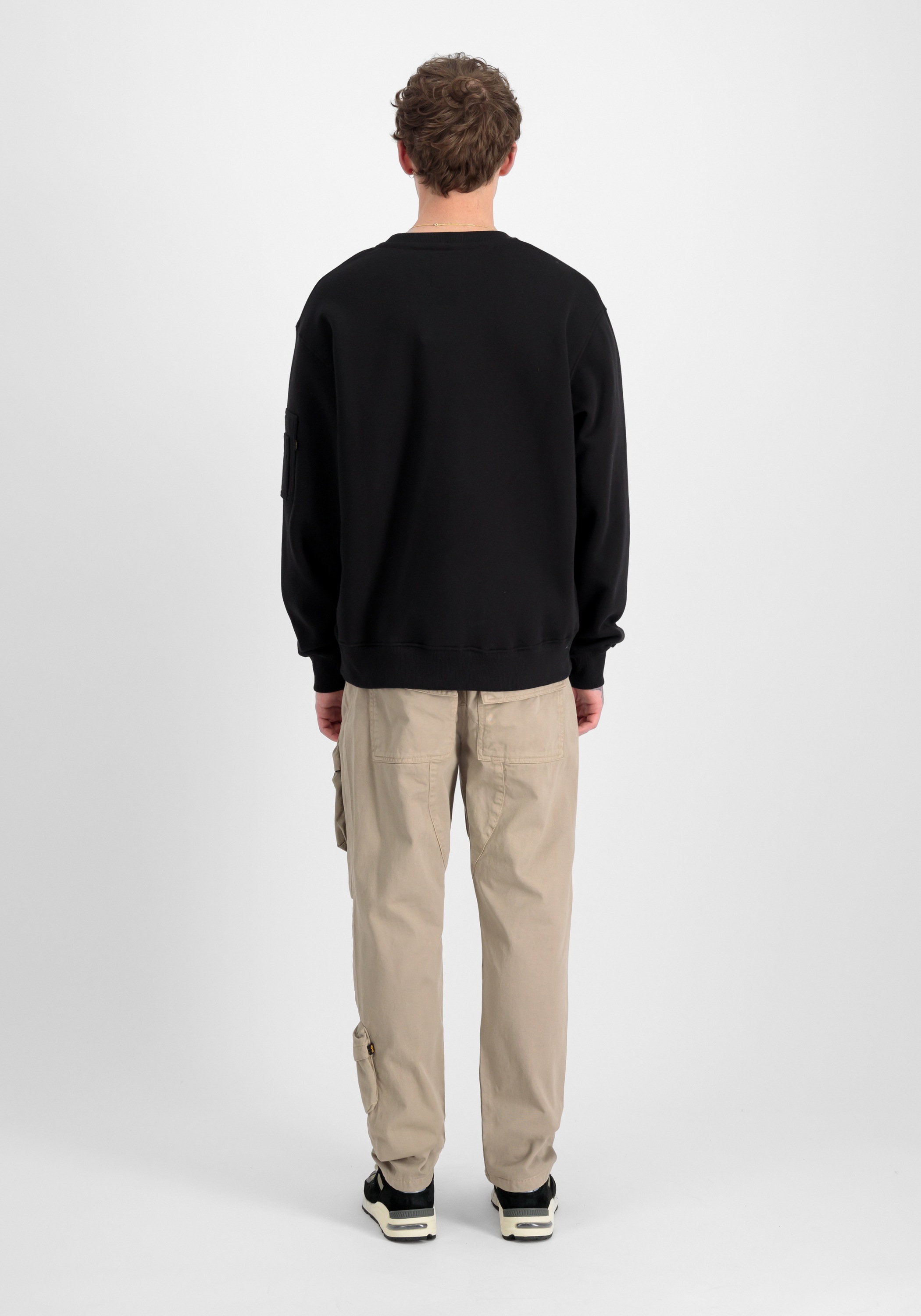 Alpha Industries Sweater »Alpha Industries Men - Sweatshirts Satin Logo Sweater«